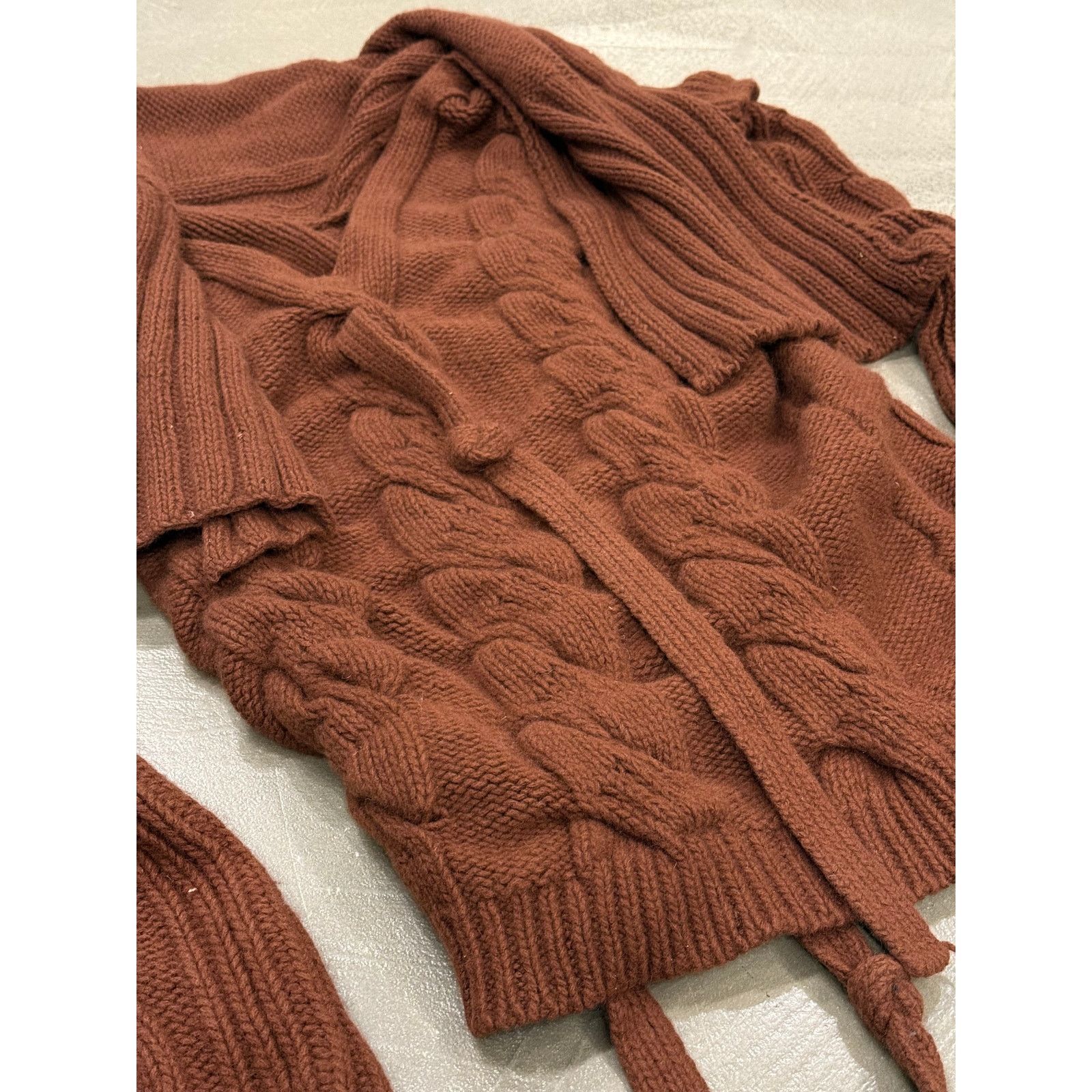 Vivienne Westwood A/W2004 V. Westwood deconstructed cable knit straps sweater Size M / US 6-8 / IT 42-44 - 3 Thumbnail