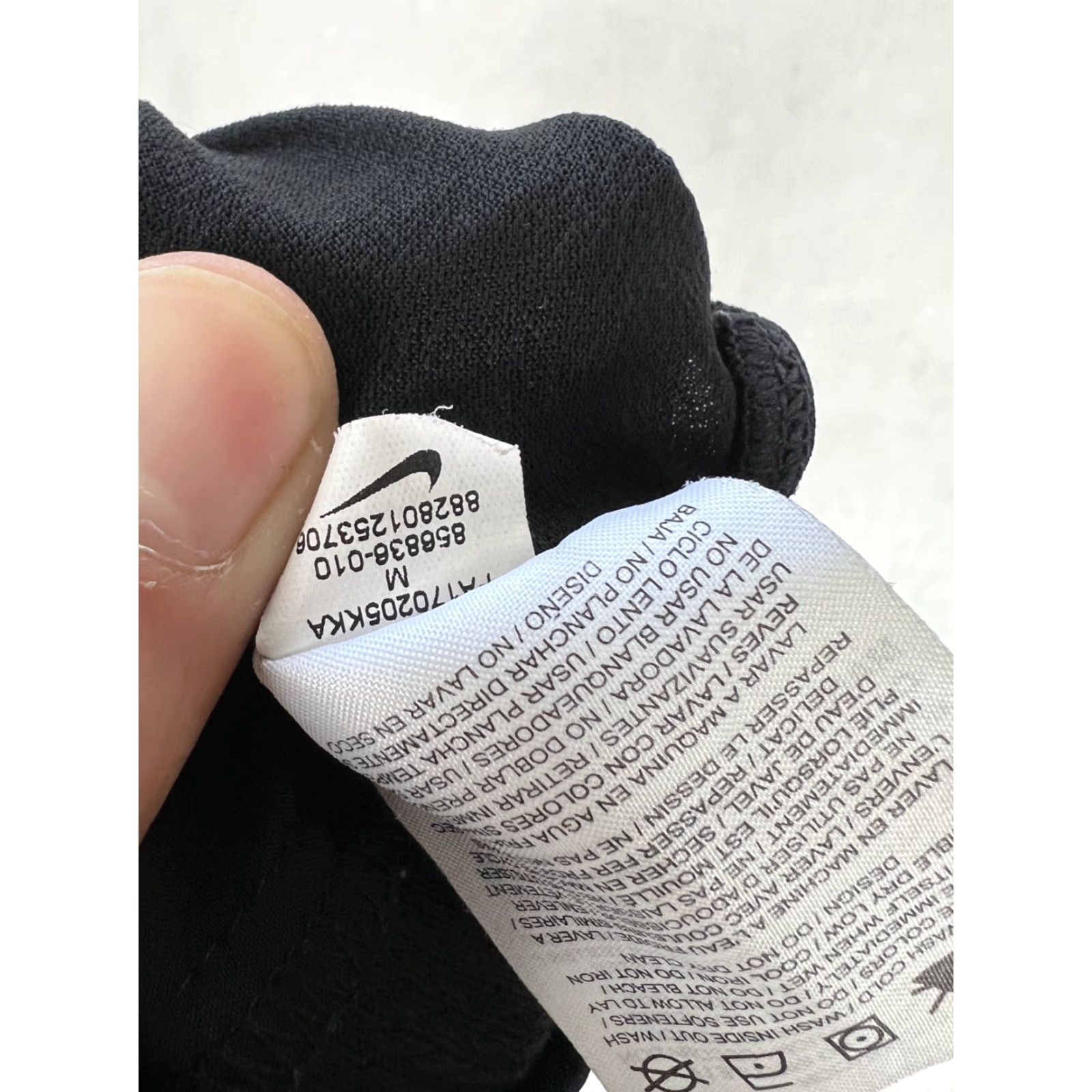 Nike Nike Dri Fit Running Athletic Shorts Women M Black Gray Stripe Swoosh Size 32" / US 10 / IT 46 - 5 Thumbnail