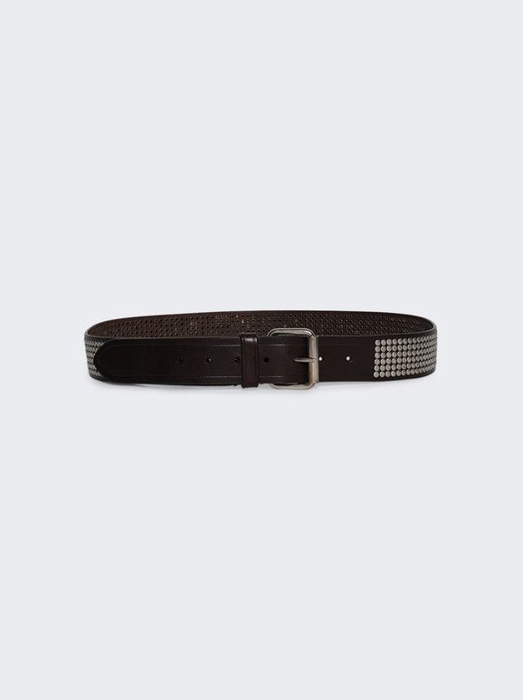 Dries Van Noten o1mle0226 Size: 100 / Leather Belt in Brown Size ONE SIZE - 1 Thumbnail