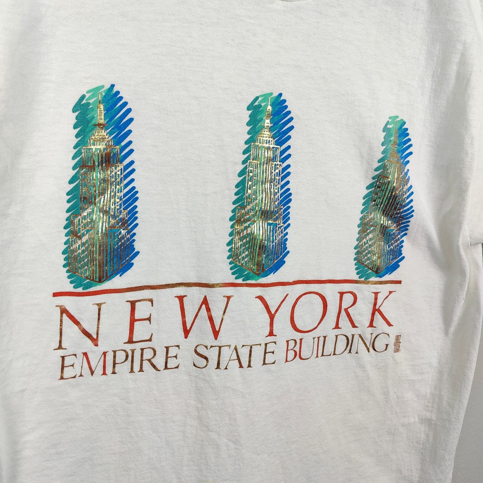 Fruit Of The Loom Vintage New York Empire State Building T-Shirt Size Medium Size US M / EU 48-50 / 2 - 2 Thumbnail