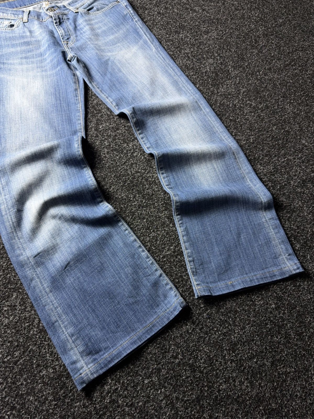 7 For All Mankind 7 For All Mankind Bootcut Wide Leg Vintage Blue Denim Jeans Size 30" / US 8 / IT 44 - 5 Thumbnail