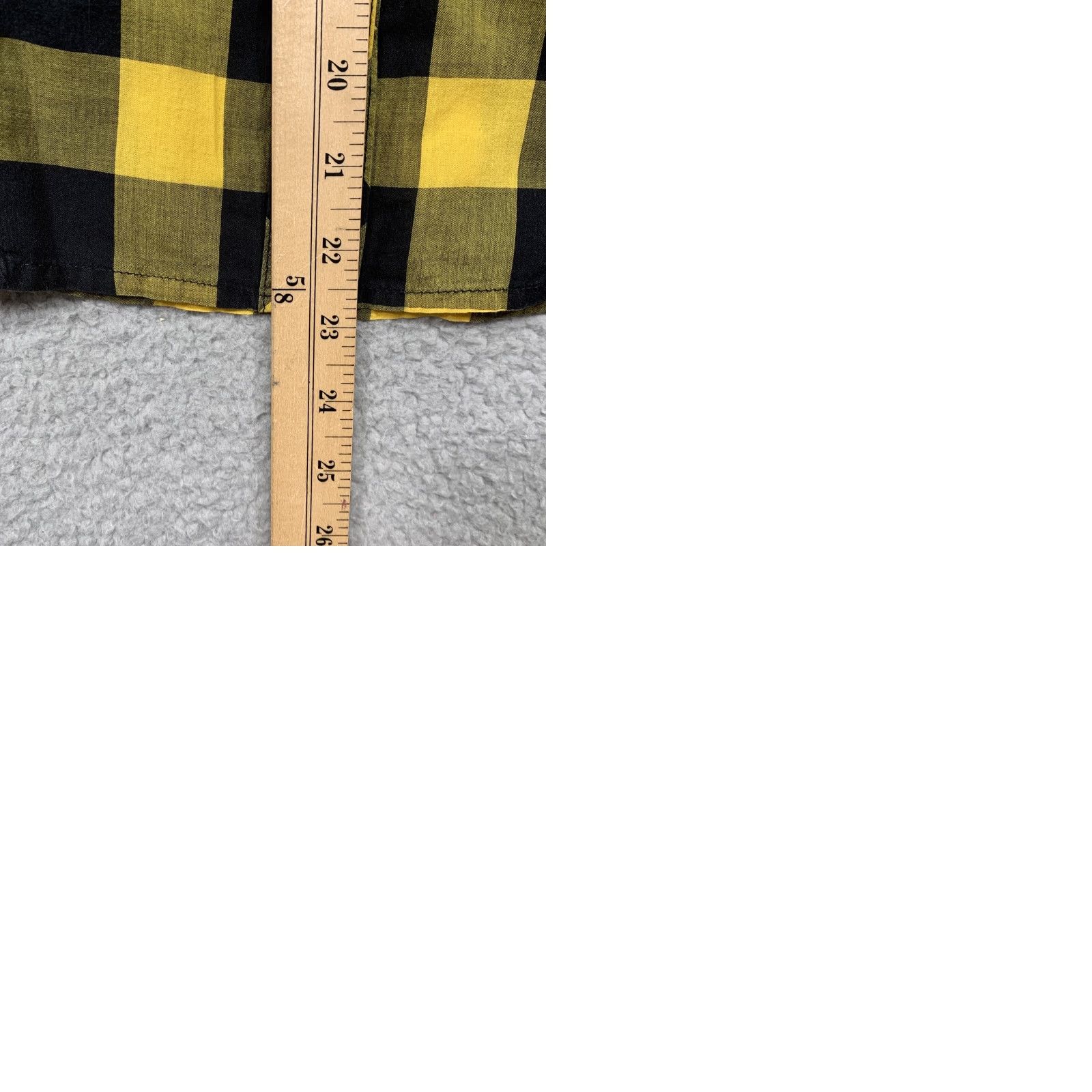 Vintage Rue21 Women’s Blouse Small Yellow Black Plaid 3/4 Sleeve Pockets V-Neck Shirt Womens Size S / US 4 / IT 40 - 9 Thumbnail