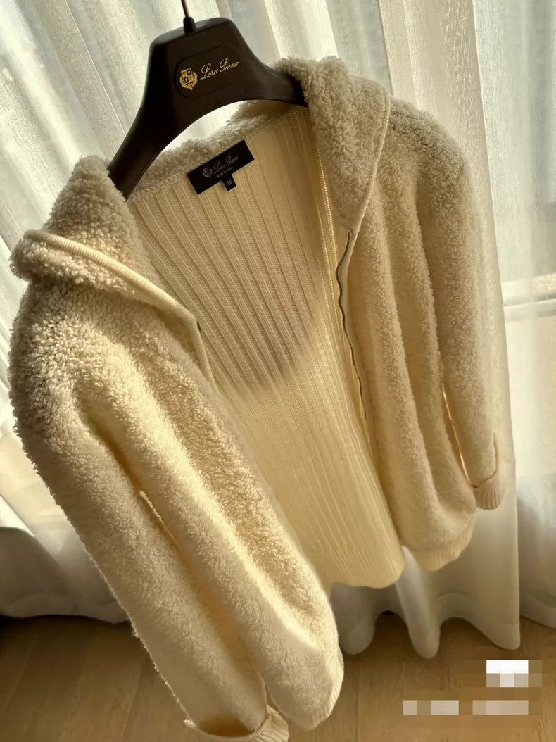 Loro Piana LORO PIANA White Teddy Snow White Princess cashmere coat Size XL / US 12-14 / IT 48-50 - 5 Thumbnail