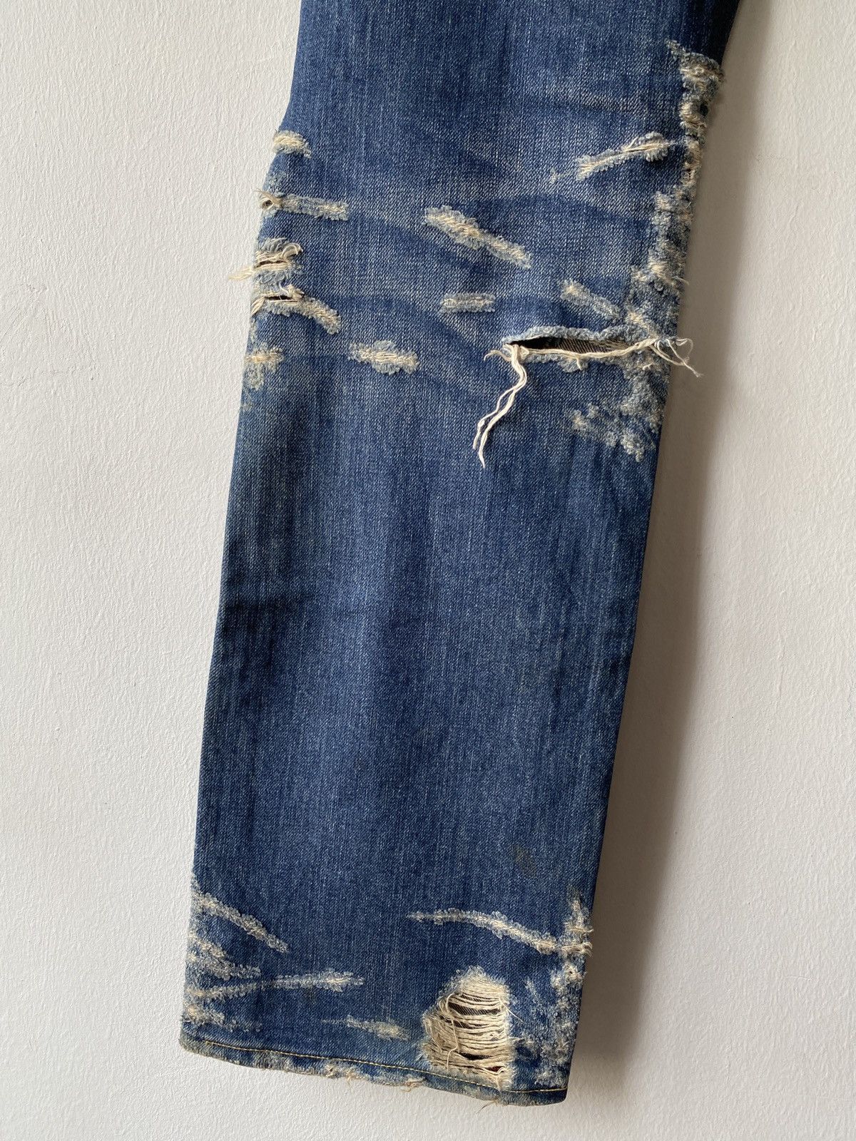 Japanese Brand Japanese Brand Made In Heaven Distressed Denim Size US 30 / EU 46 - 9 Thumbnail
