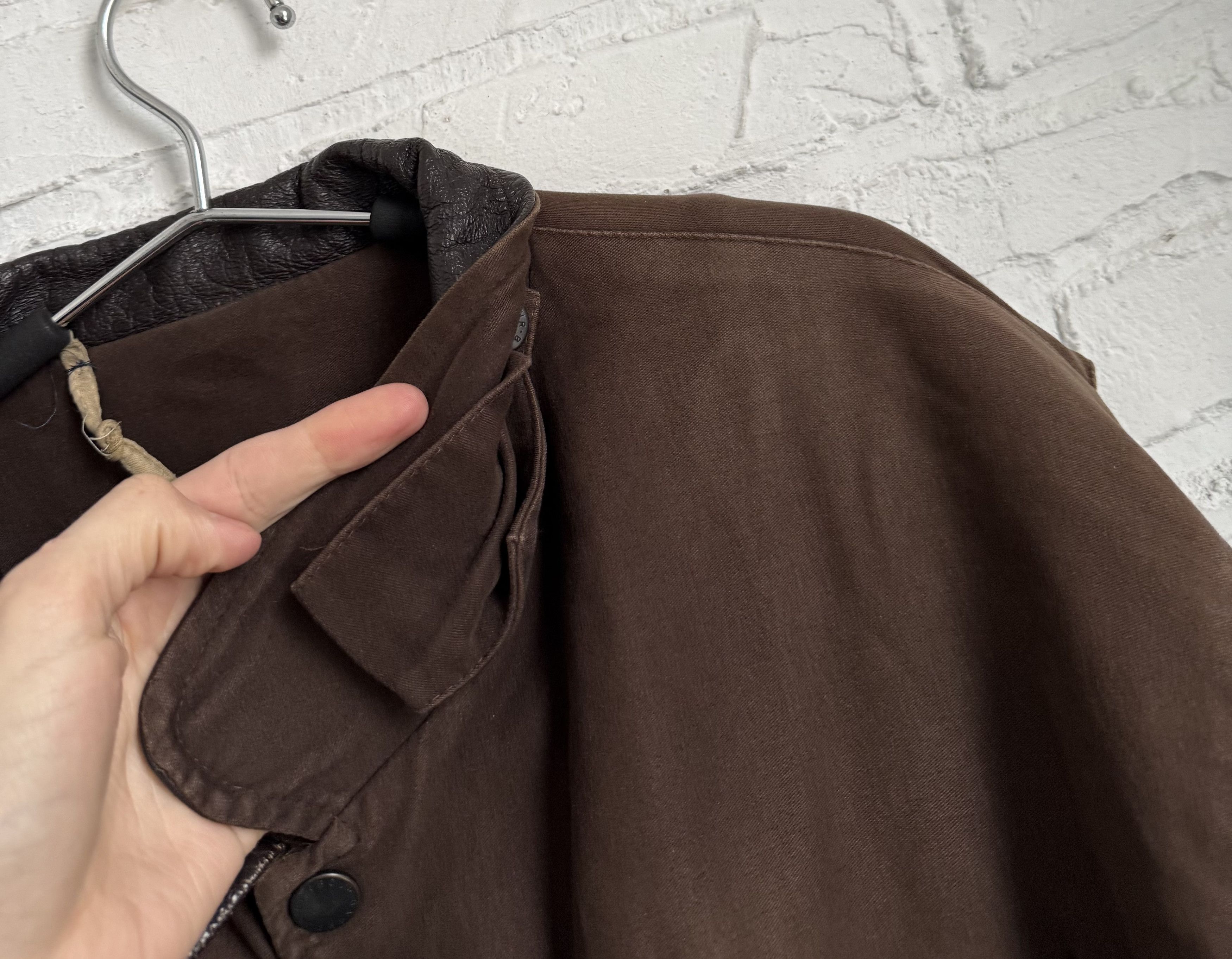 Barbour Vintage Barbour A783 Moleskin Jacket Brown Leather Collar Size US L / EU 52-54 / 3 - 10 Thumbnail