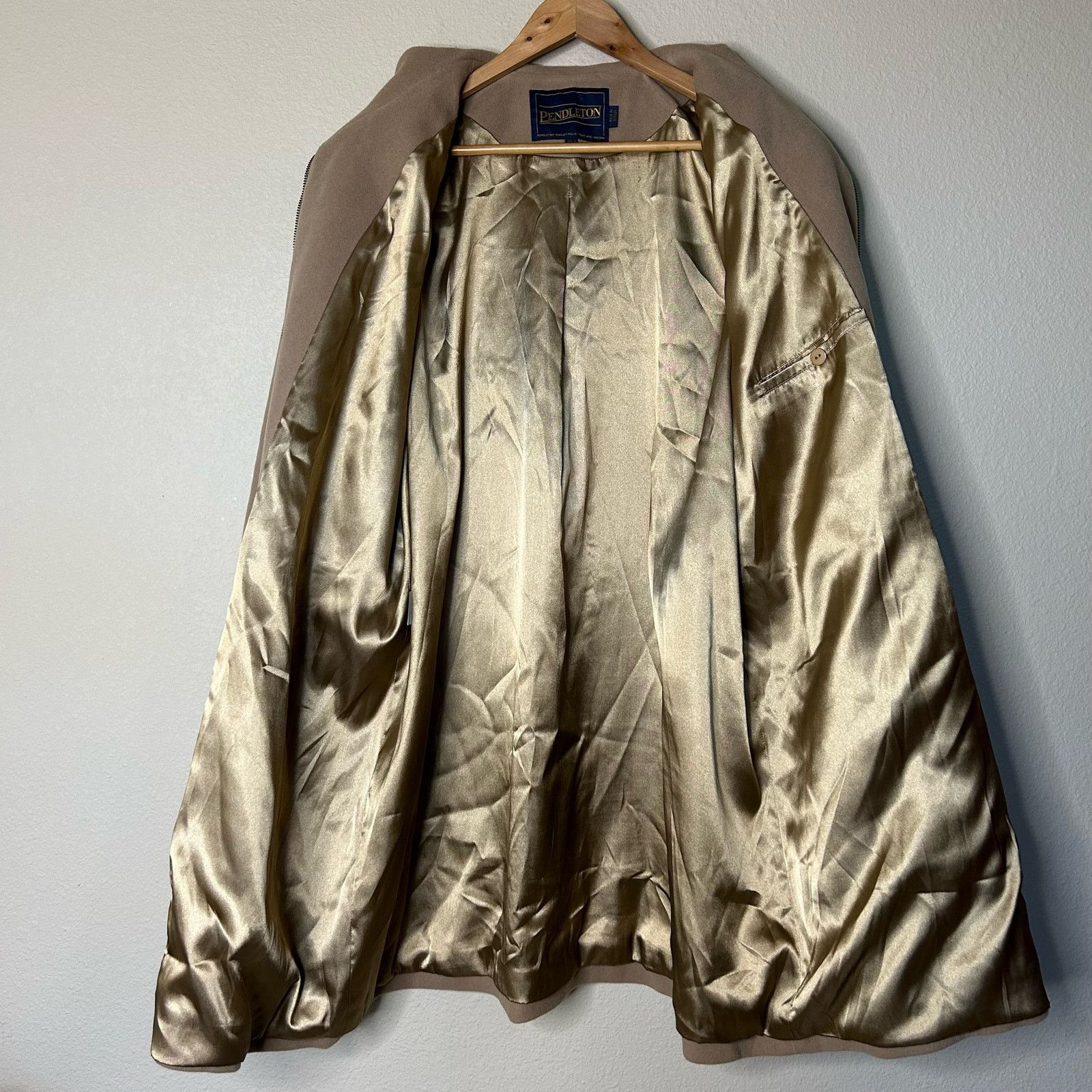 Pendleton Pendleton Coat Vintage Wool Nylon Cashmere Tan Career Sz 16W Size XXL / US 16-18 / IT 52-54 - 7 Thumbnail