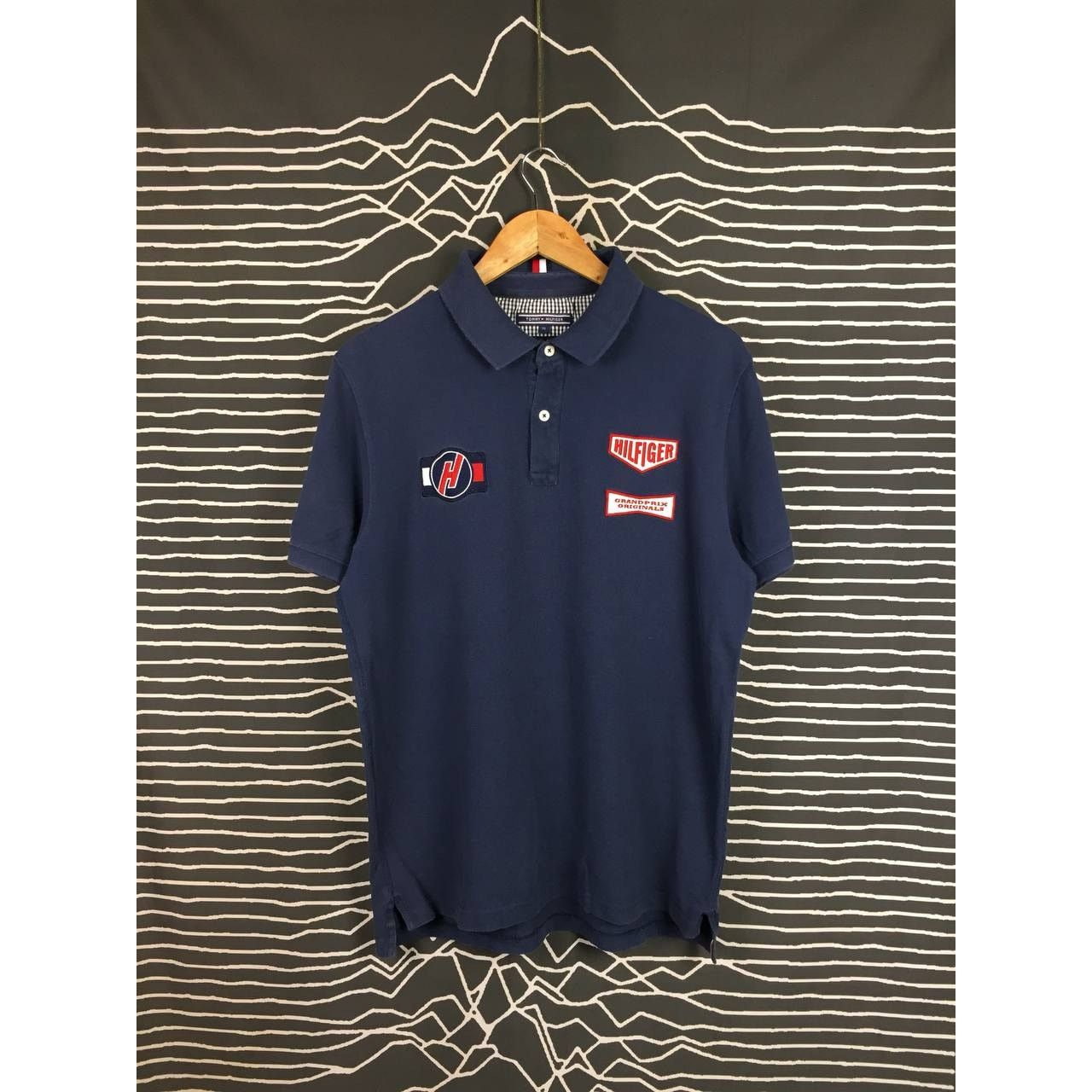Tommy Hilfiger × Vintage Tommy Hilfiger Grandprix Originals Patched Polo Tee Size US L / EU 52-54 / 3 - 2 Thumbnail