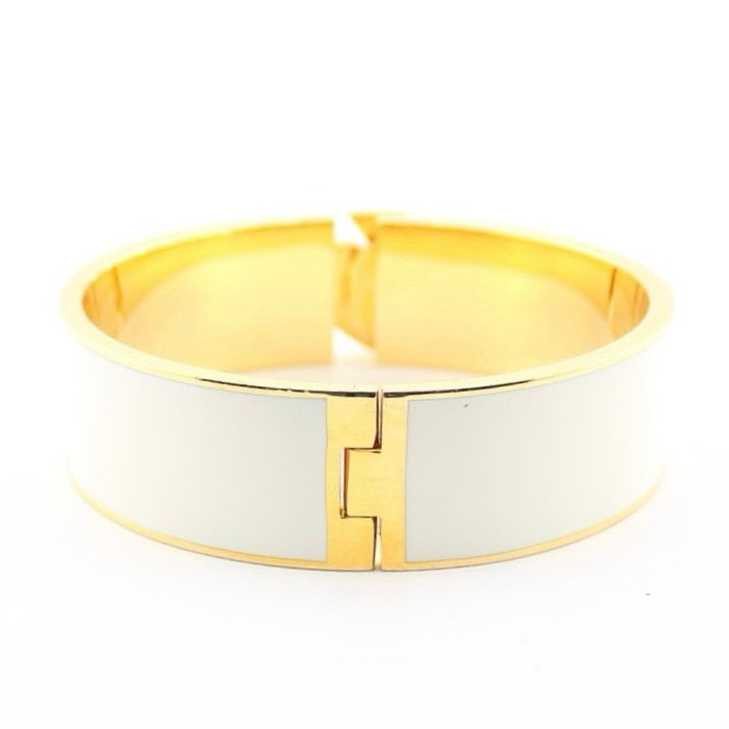 Kate Spade Kate Spade White Enamel Gold Tone Hinged Spade Bangle Size ONE SIZE - 2 Thumbnail