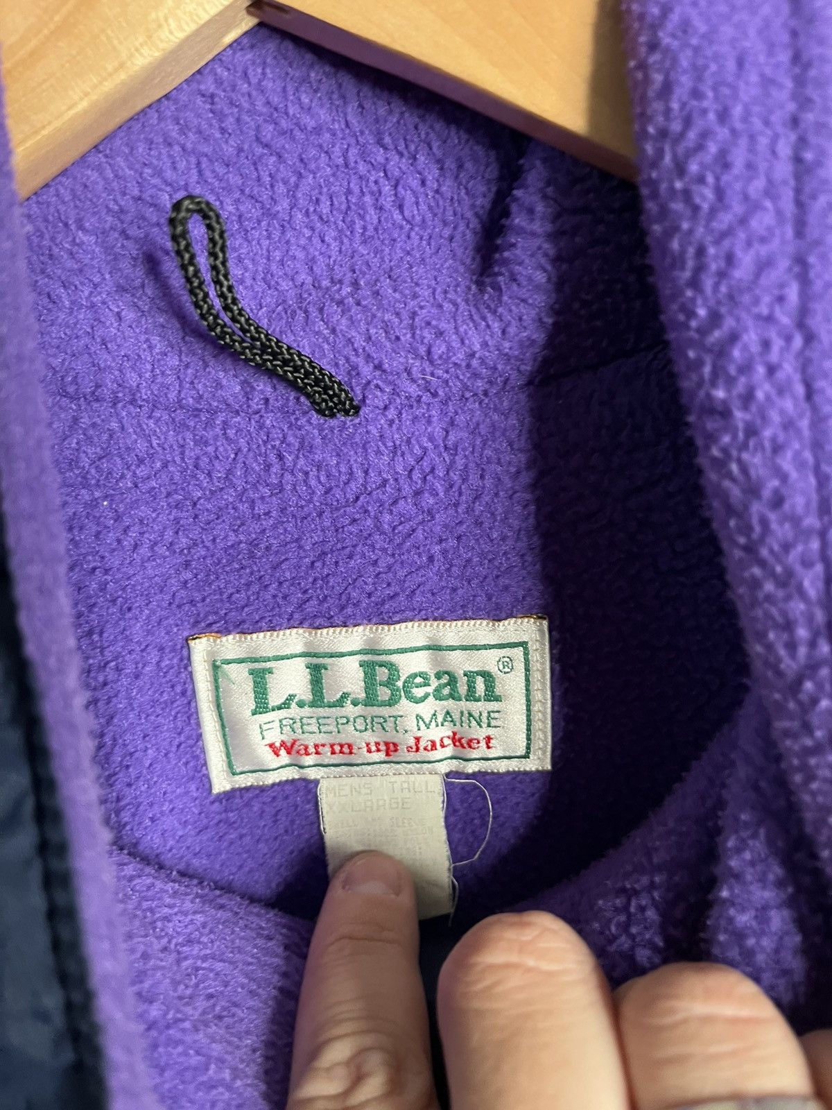 L.L. Bean × Vintage Vintage 90s LL Bean fleece lined windbreaker jacket Size US XL / EU 56 / 4 - 4 Thumbnail