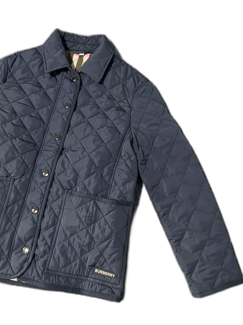 Burberry Burberry Blue Women's Diamond Quilted Jacket-yf Size US S / EU 44-46 / 1 - 1 Thumbnail