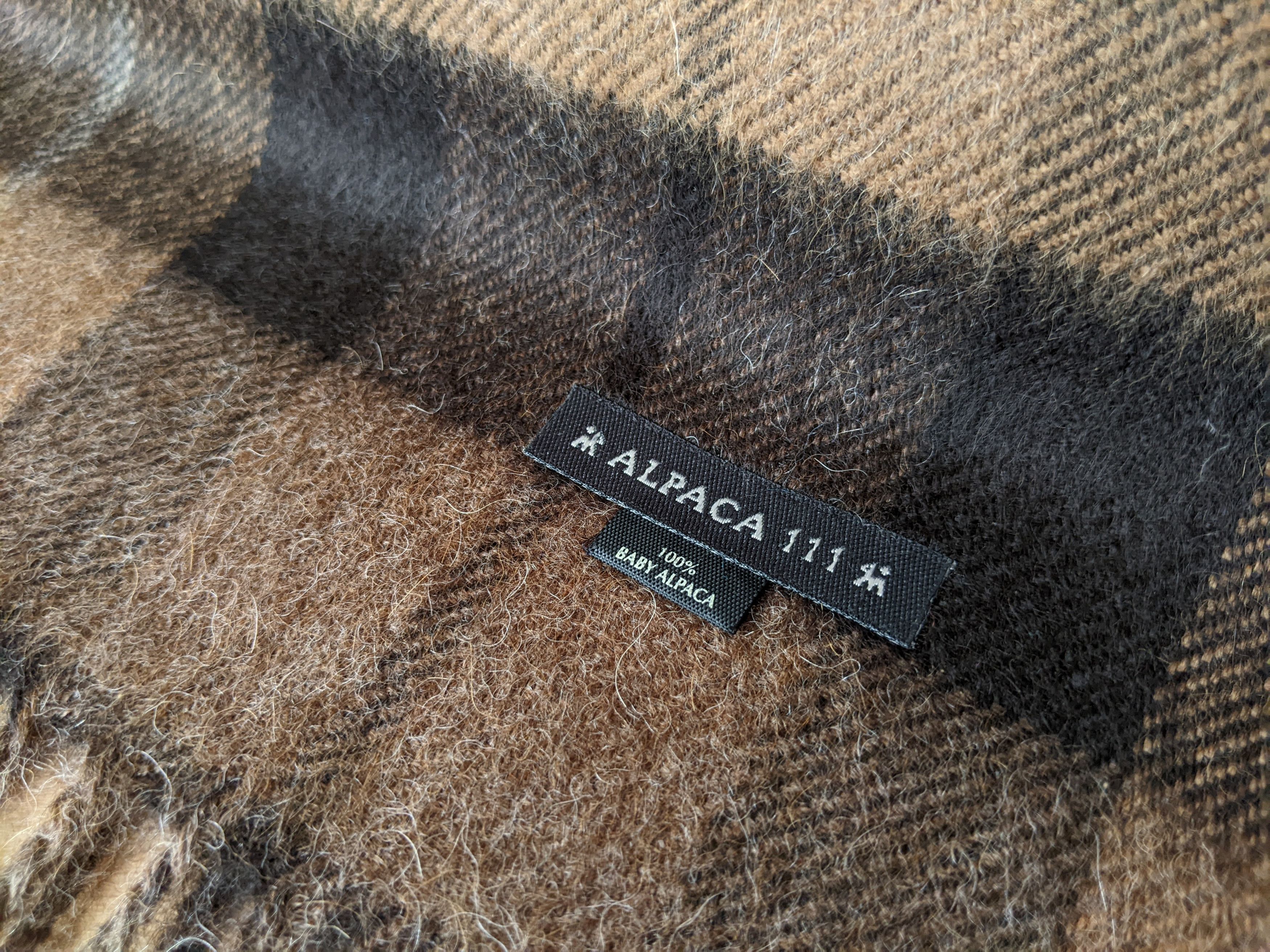 Vintage Alpaca11 Wool Plaid Scarf Barbour Burberry Polo Ralph Lauren Size ONE SIZE - 5 Thumbnail
