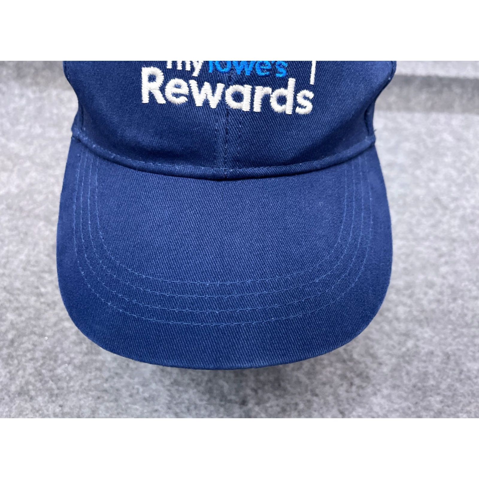 Vintage Lowe's Hat Cap Strap Back Adult One Size Blue Cotton Twill Baseball Cap Home Improvement Shirt? Size ONE SIZE - 3 Thumbnail