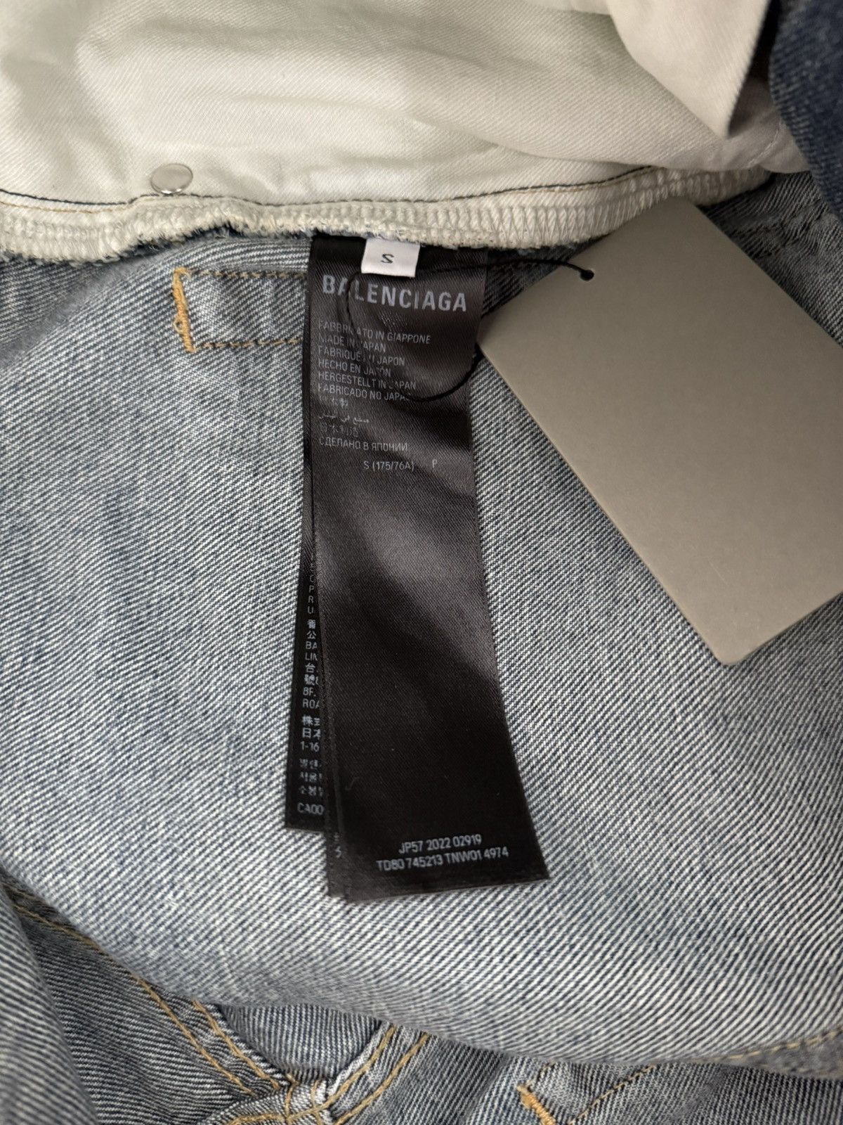 Balenciaga *RARE* Balenciaga SS23 Mud Oil Spilled Denim Baggy Version Size US 32 / EU 48 - 10 Thumbnail