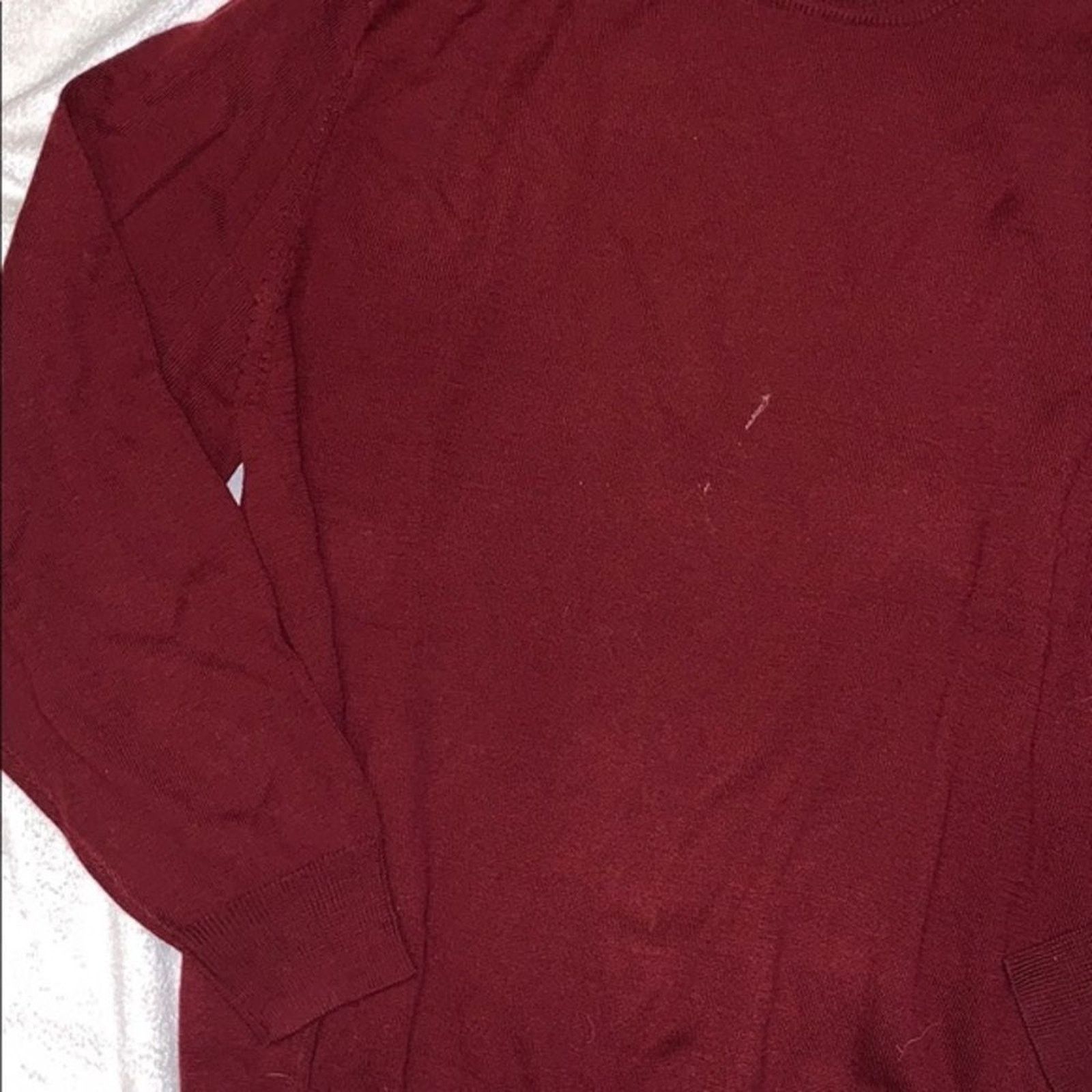 Jos. A. Bank Jos. A. Bank Red Wool Crewneck Knit Sweater | Sz L Size US L / EU 52-54 / 3 - 5 Thumbnail