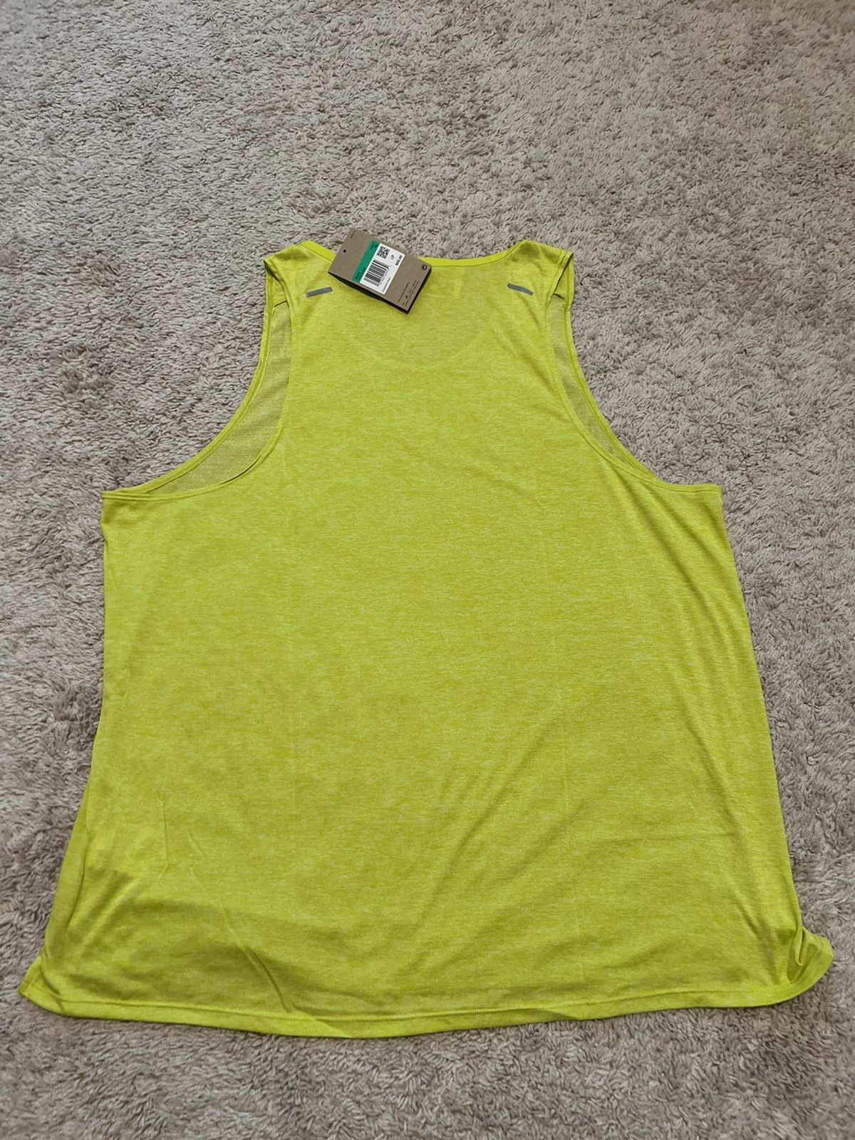 Nike Nike Running Rise 365 Tank Top Bright Cactus Size US XL / EU 56 / 4 - 7 Thumbnail