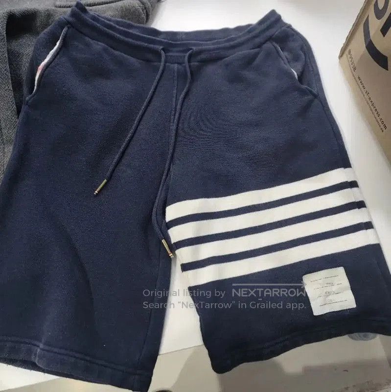 Thom Browne Thom Browne Navy Cotton Casual Shorts for Women . Size 23" - 7 Thumbnail