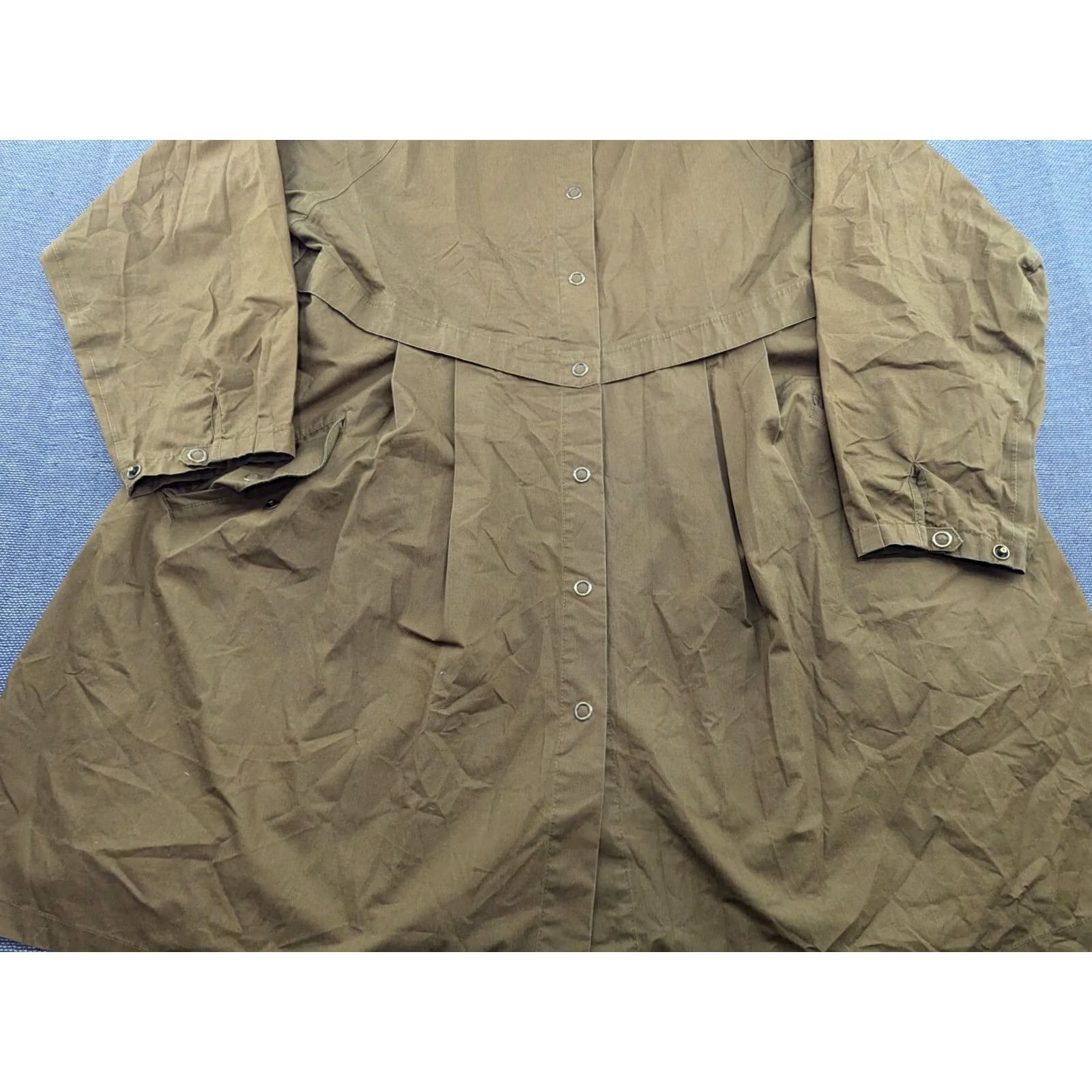 Vintage Gudrun Sjoden Womens Anorak Jacket Beige Large Parka Hooded Taped Seams Jacket Shirt Womens Parka Hooded Seams Beige L Size L / US 10 / IT 46 - 3 Thumbnail