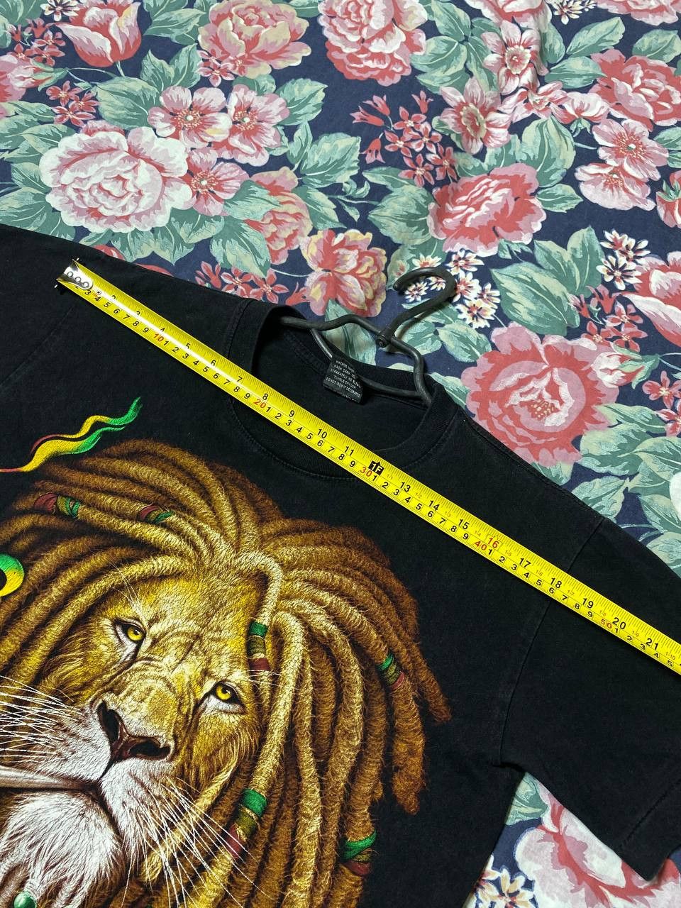 Rap Tees × Vintage Vintage lion Bob Marley Rastafarian t shirt black Size US M / EU 48-50 / 2 - 17 Thumbnail