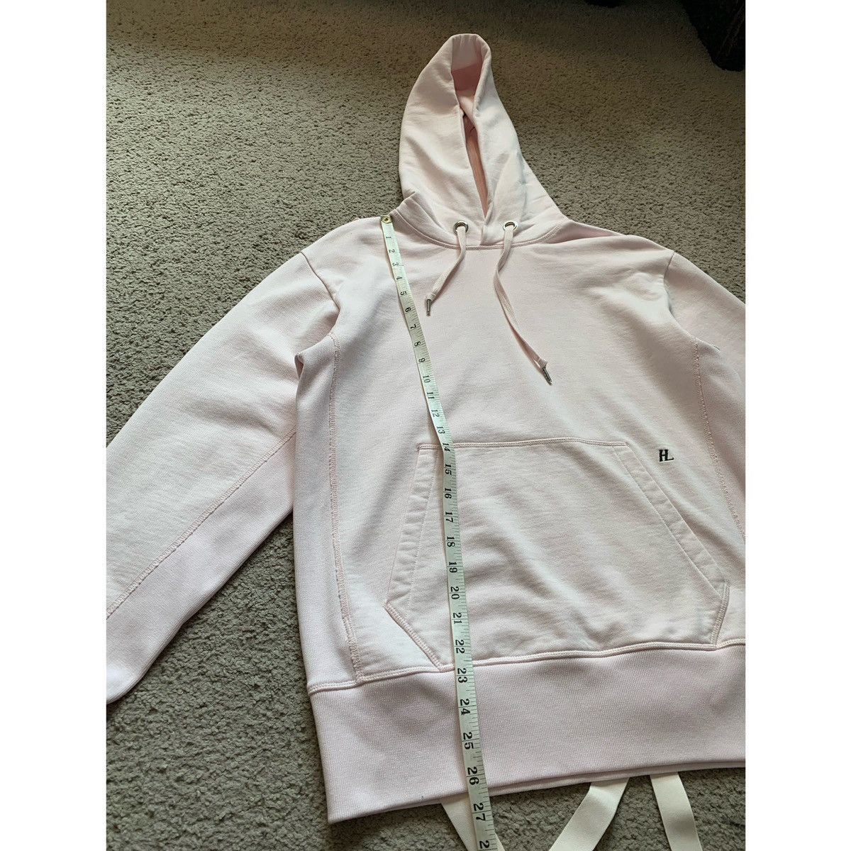 Helmut Lang HELMUT LANG RARE LIGHT PINK BONDAGE HOODIE Size US M / EU 48-50 / 2 - 16 Thumbnail