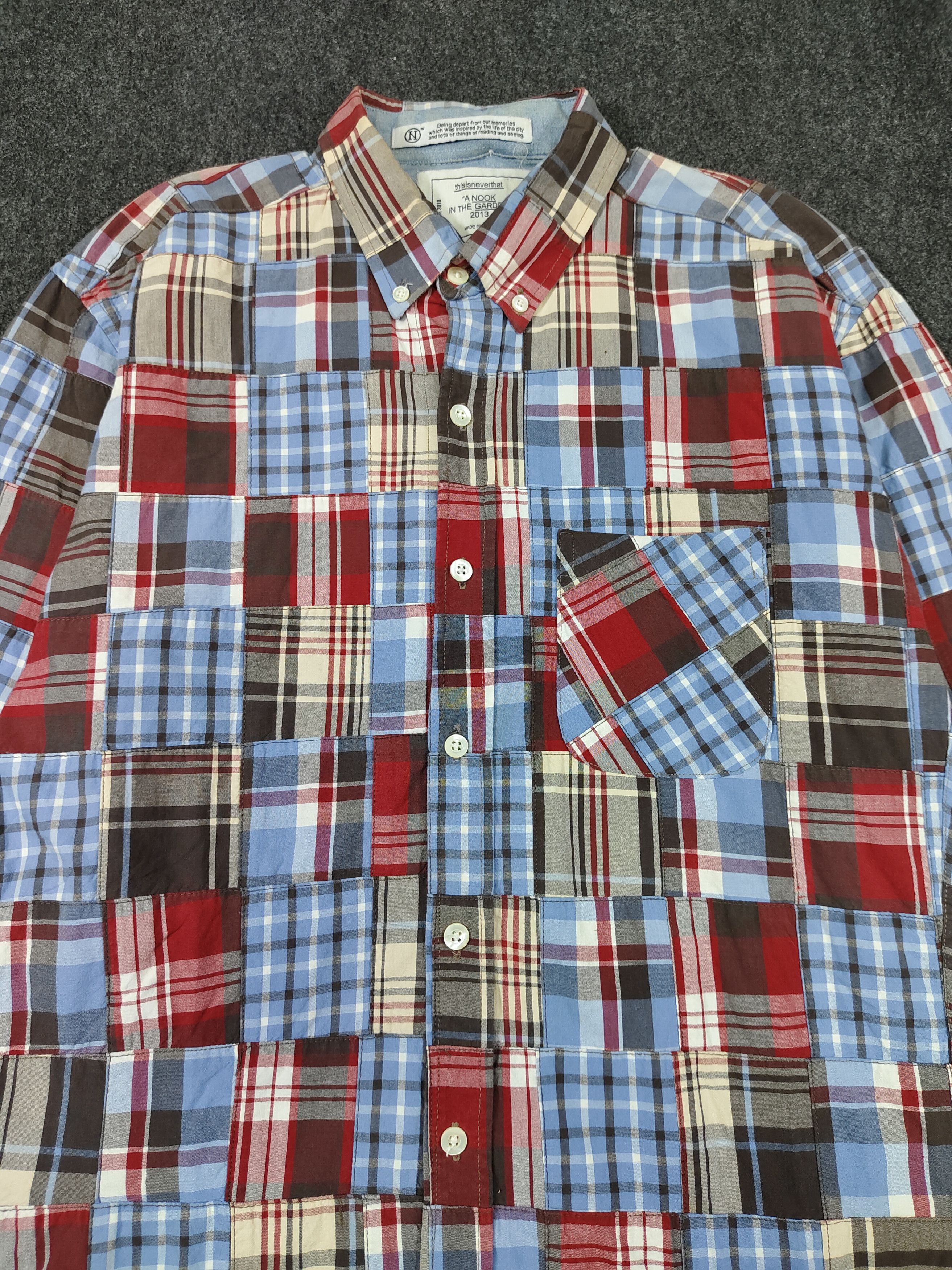 thisisneverthat Thisisneverthat🔥SS13 A Nook in The Garden Pacthwork Madras Size US M / EU 48-50 / 2 - 2 Thumbnail