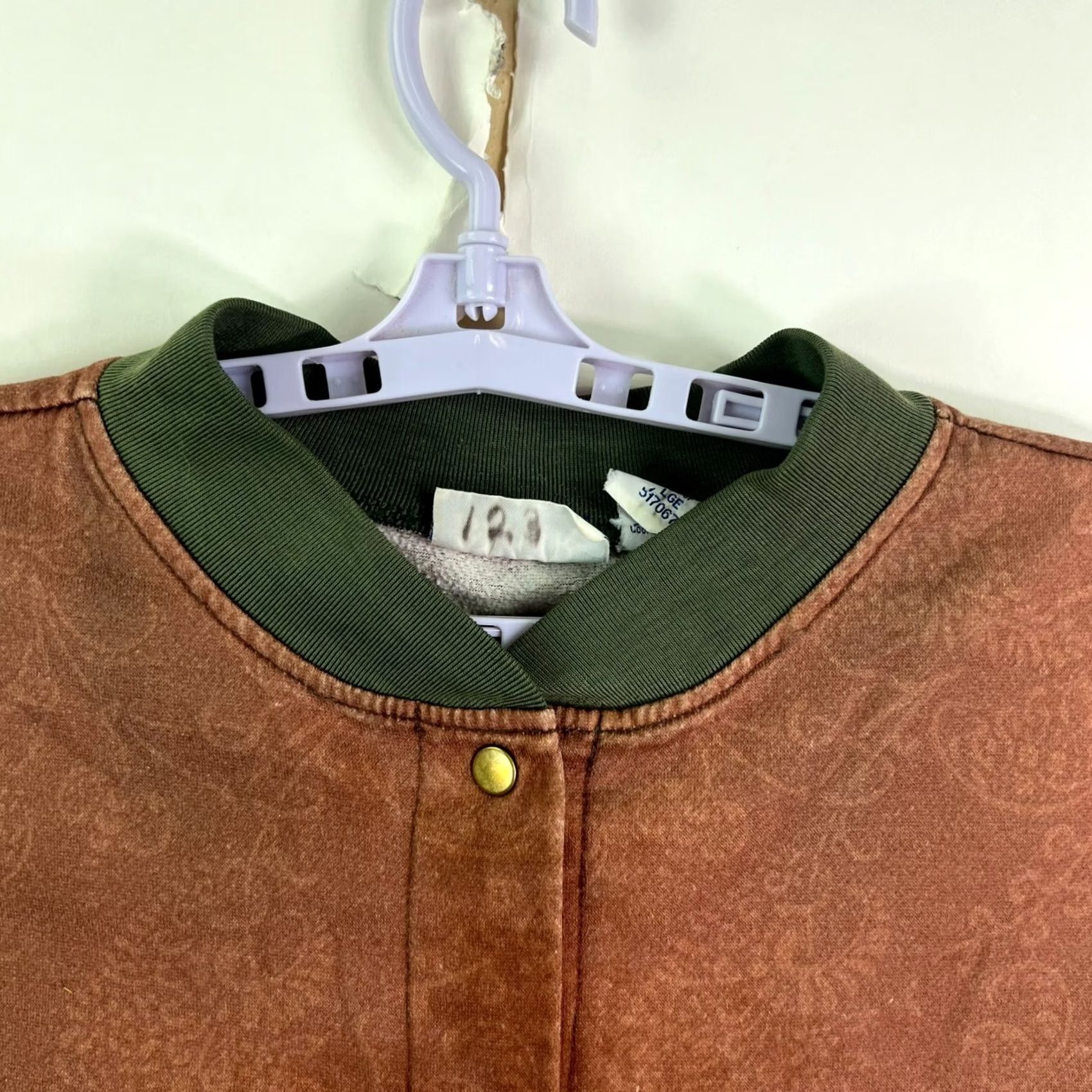 Blair Blair Jacket Womens Size L Brown Cat Pattern Mid-Length Zip Pockets Fall Knit Cotton Blend Blurred? Size L / US 10 / IT 46 - 5 Thumbnail