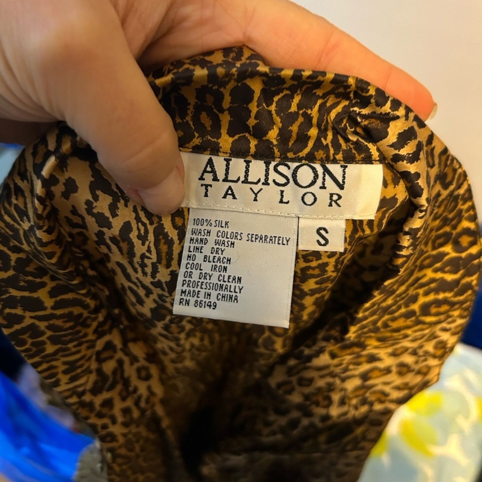 Other Allison Taylor Vintage Silk Animal Print Blouse Size S / US 4 / IT 40 - 3 Thumbnail