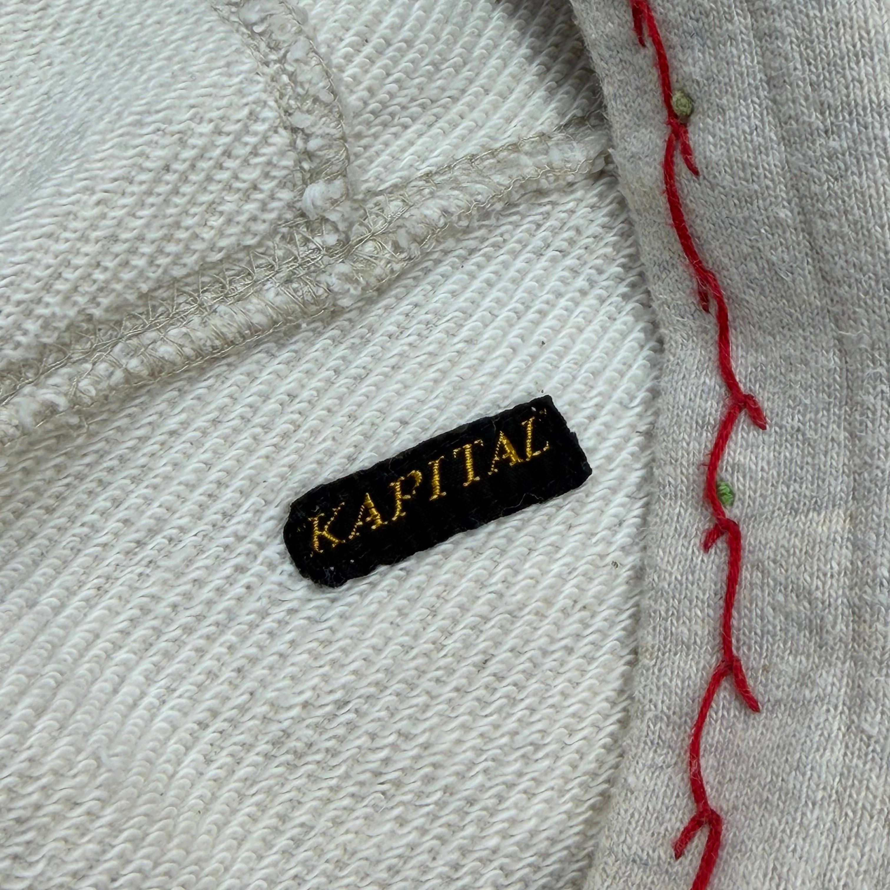 Kapital Kapital Eye-Motif Ecru Hoodie 3 (L) Size US L / EU 52-54 / 3 - 5 Thumbnail