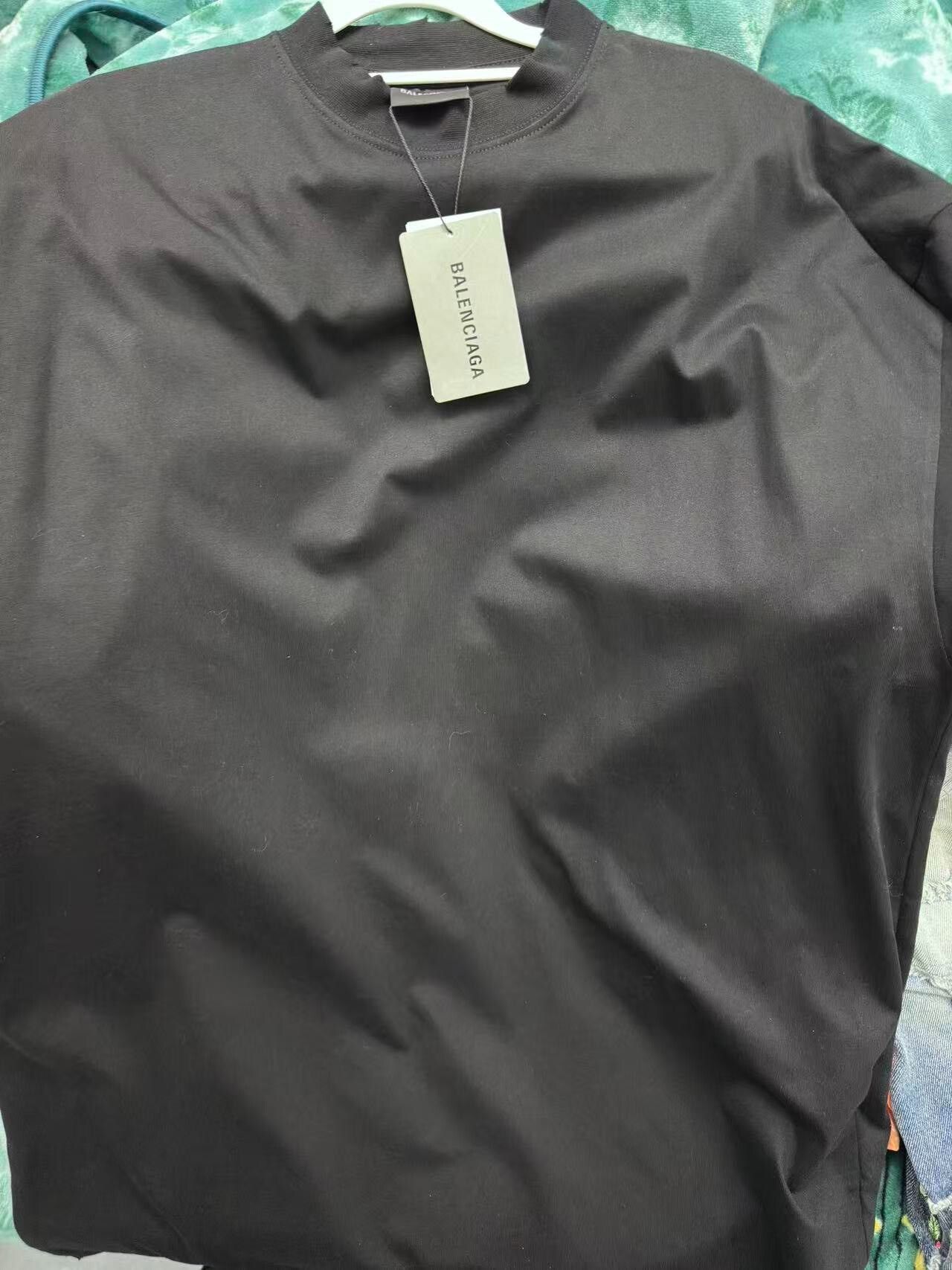 Balenciaga balenciaga black cotton short sleeve t-shirt Size US S / EU 44-46 / 1 - 3 Thumbnail
