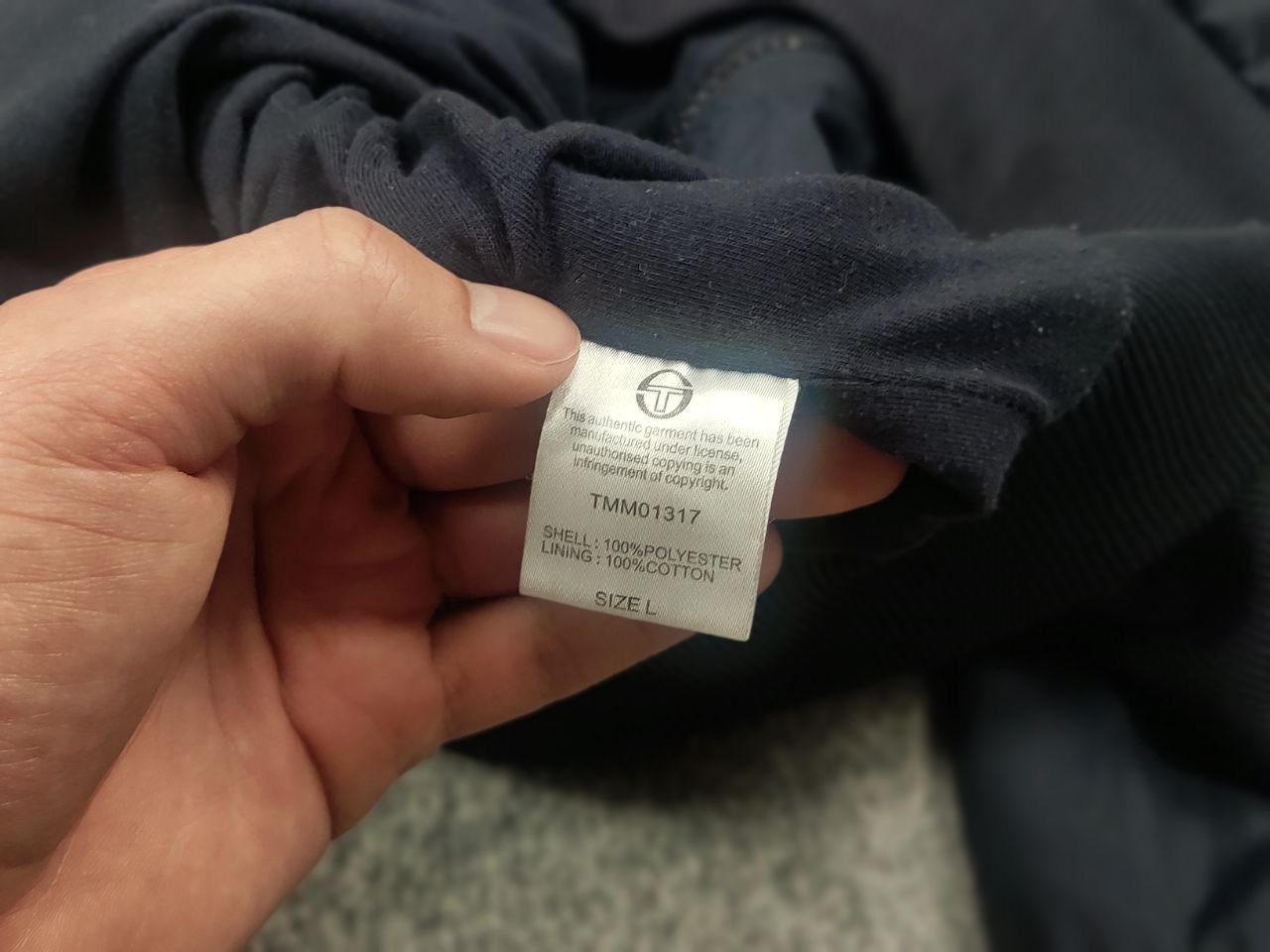 Sergio Tacchini Sergio Tacchini Light navy Logo jacket Zip Hoodie Vintage Size US L / EU 52-54 / 3 - 13 Thumbnail