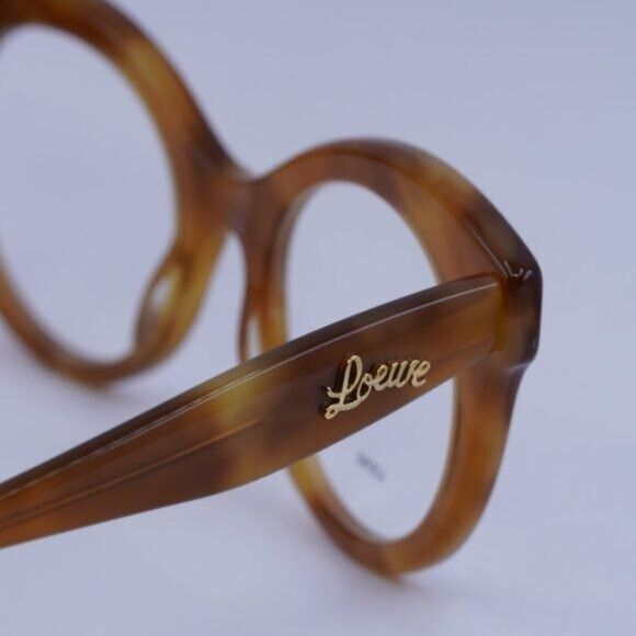 Loewe Loewe LW50074I 053 Eyeglasses Blonde Havana 50mm Cat Eye Size ONE SIZE - 4 Thumbnail