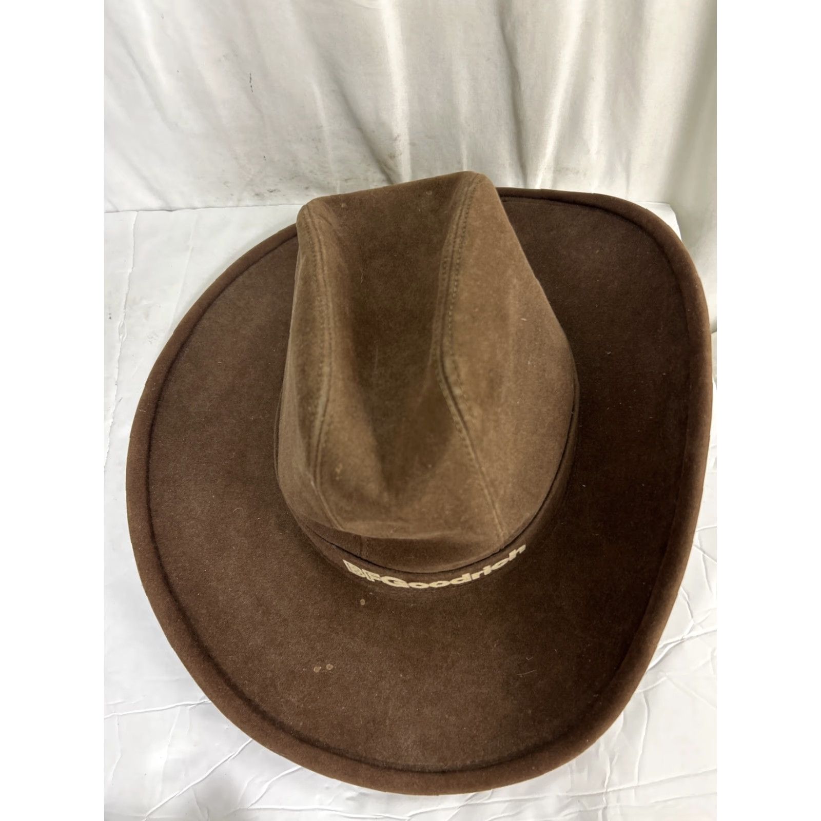 Hoodrich VINTAGE BF GOODRICH Brown Suede Cowboy Hat XL Men Union Made Cowboy Hat XL Brown Western Suede Men Size ONE SIZE - 6 Thumbnail