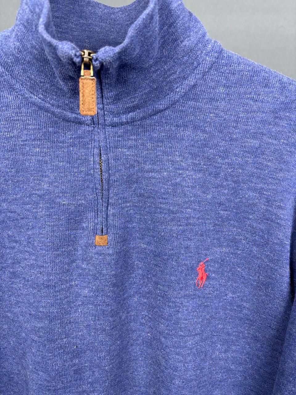 Designer Vintage 90’s Polo Ralph Lauren Quarter Zip Sweater.Size L Size ONE SIZE - 3 Thumbnail