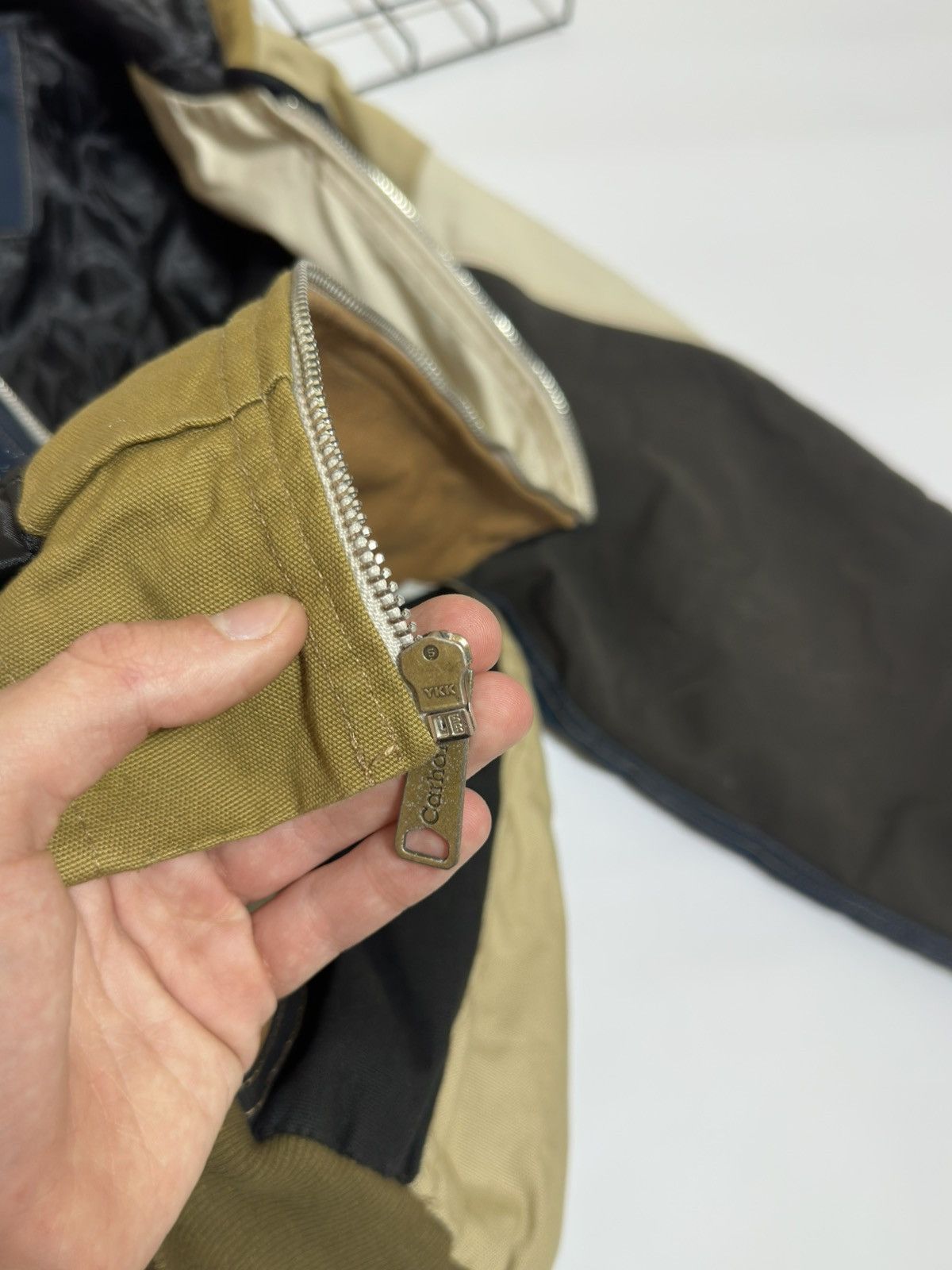 Carhartt Vintage Reworked Carhartt Patchwork Canvas Active Jacket Size US XL / EU 56 / 4 - 16 Thumbnail