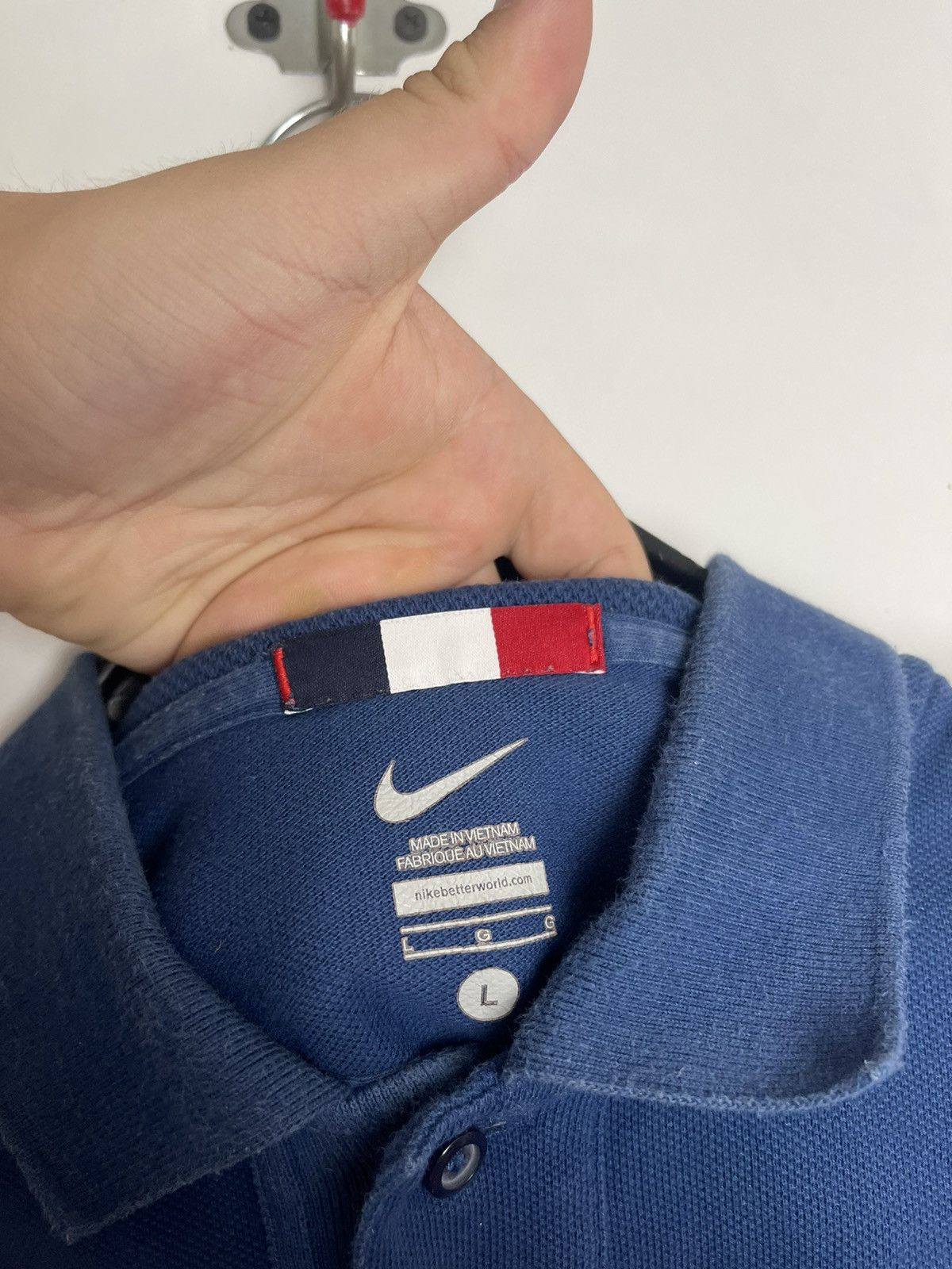 Nike Vintage Nike FFF Polo shirt Rooster 2014 Football Soccer Size US L / EU 52-54 / 3 - 4 Thumbnail