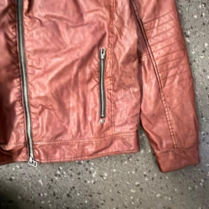 Affliction Affliction Live Fast Brown Leather Jacket - XL Size US XL / EU 56 / 4 - 4 Thumbnail