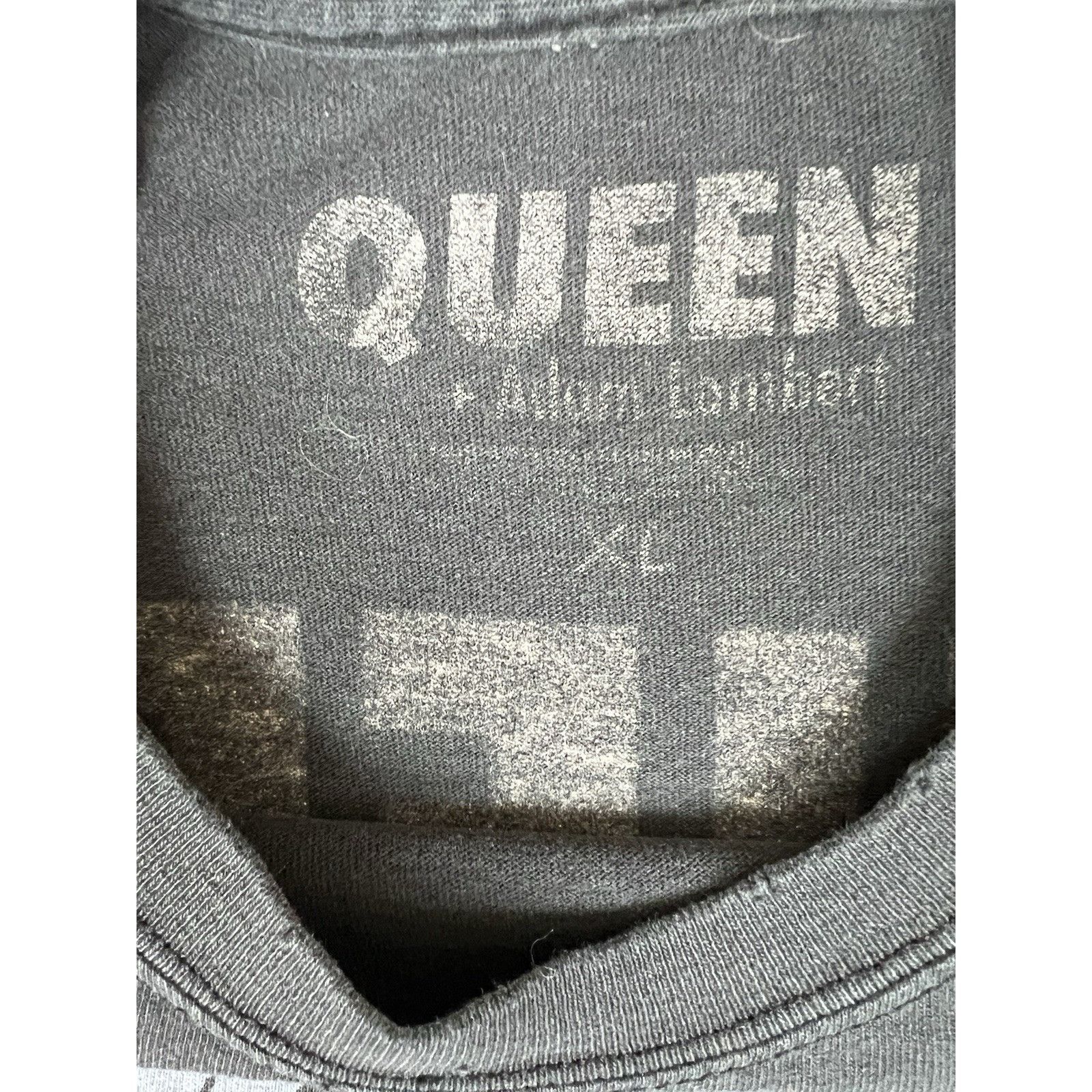 Other Queen Adam Lambert Concert Tour T-Shirt Size XL Double Side Size US XL / EU 56 / 4 - 9 Thumbnail