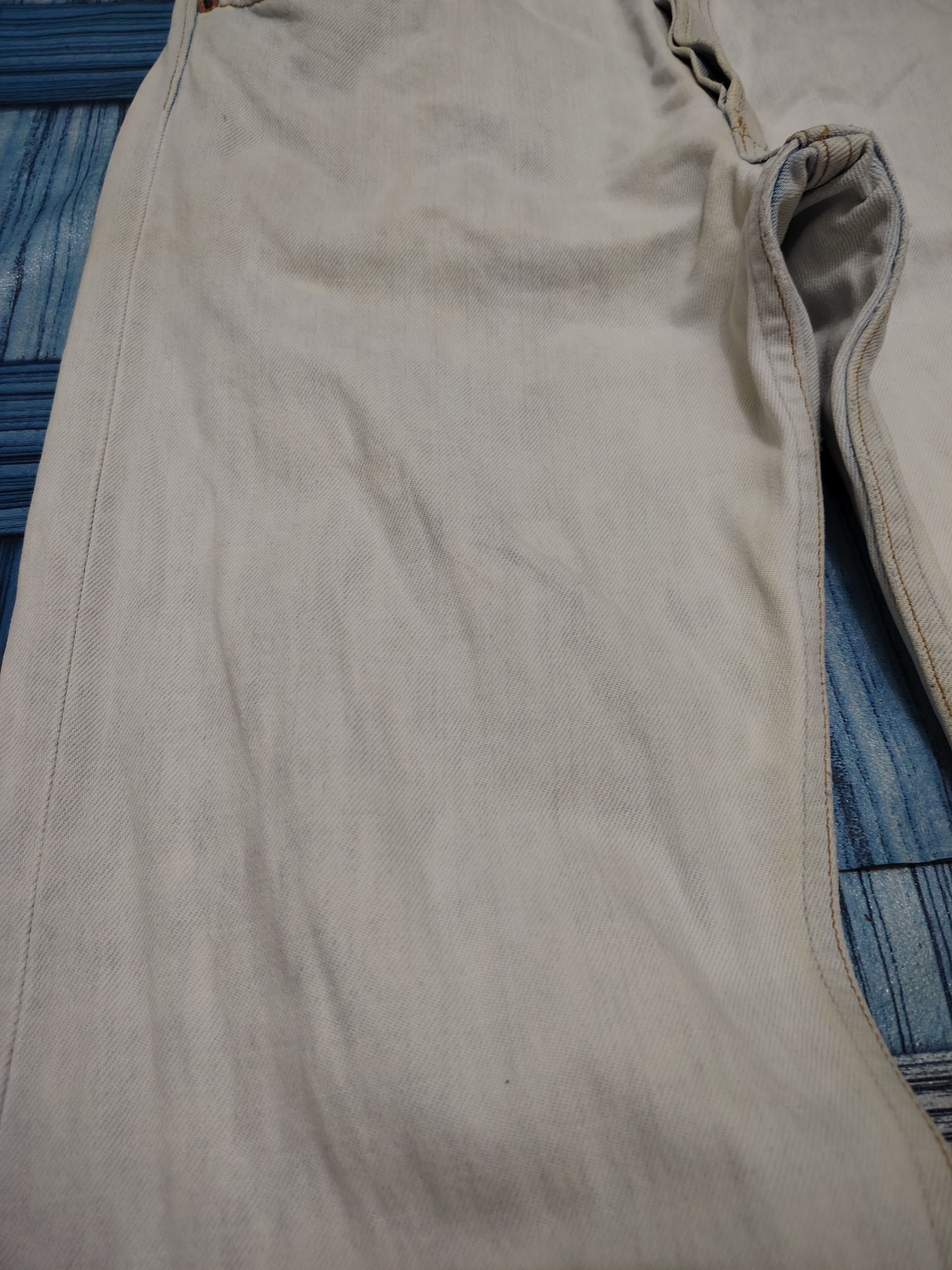 Levi's Thrashed Acid Washed Vtg Levi's 501 Button 553 made in usa Size US 30 / EU 46 - 12 Thumbnail