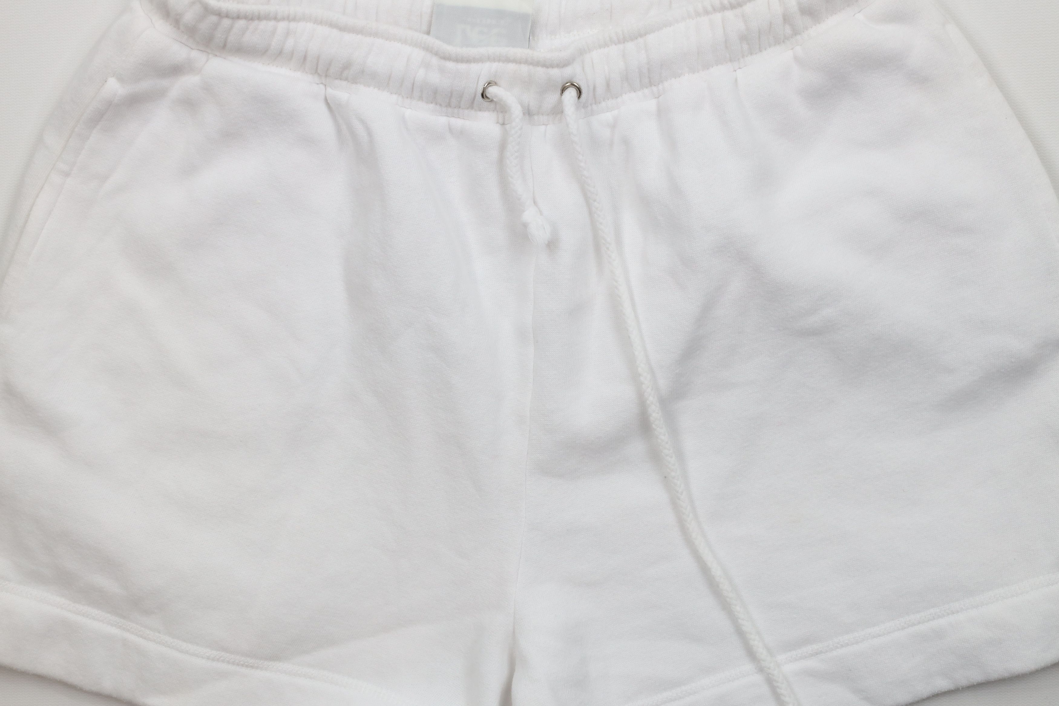 Vintage Vintage 90s Streetwear Blank Sweatpants Shorts White USA Size 26" / US 2 / IT 38 - 3 Thumbnail