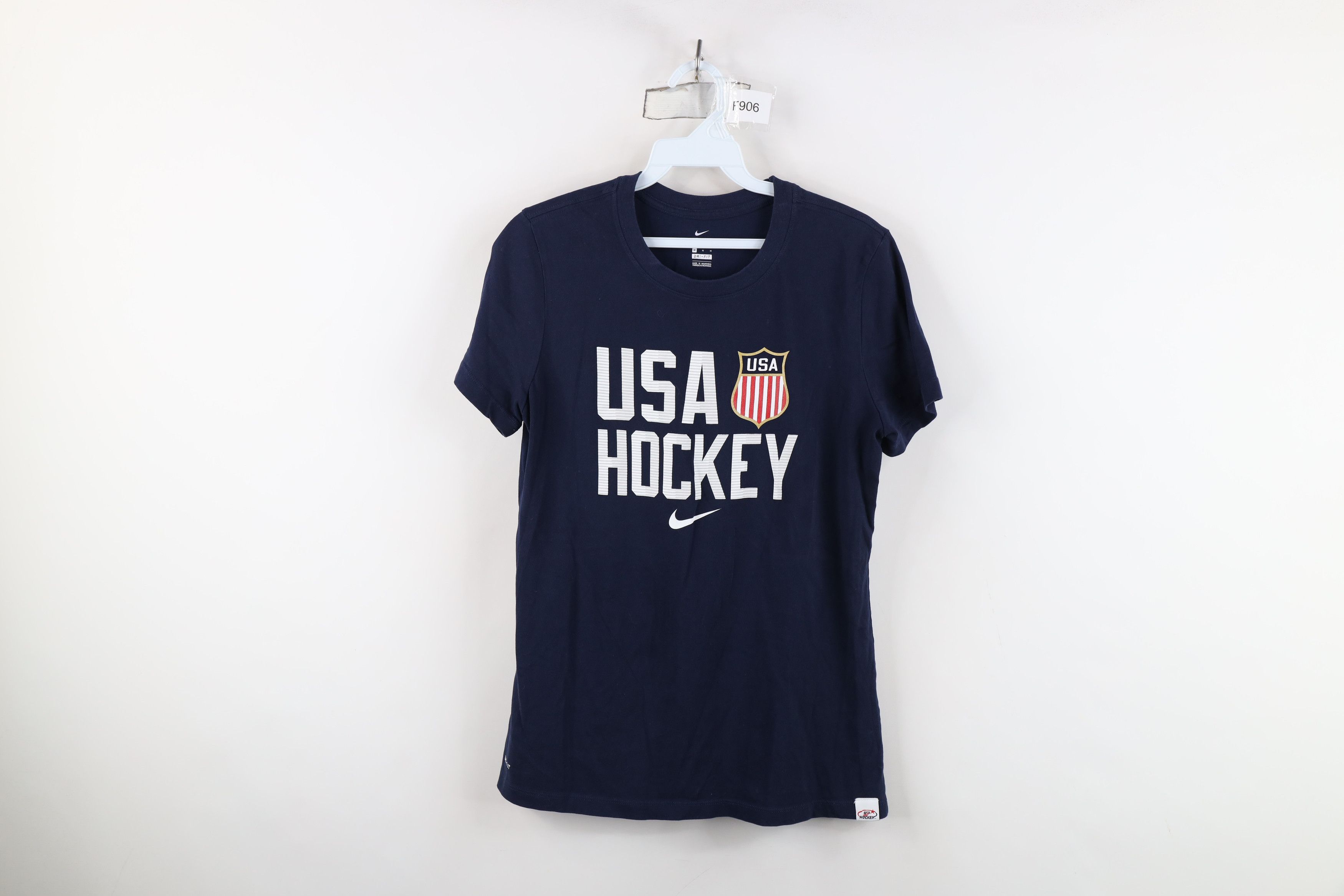 Nike Nike Spell Out Team USA Hockey Short Sleeve T-Shirt Blue Size M / US 6-8 / IT 42-44 - 1 Thumbnail