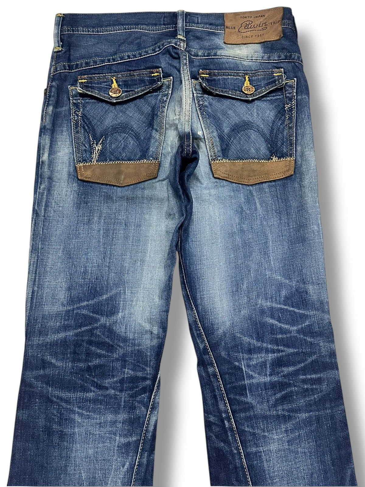 Edwin Flare Vintage Edwin BlueTrip Japan Flare Bootcut ThunderWash Size US 31 - 6 Thumbnail