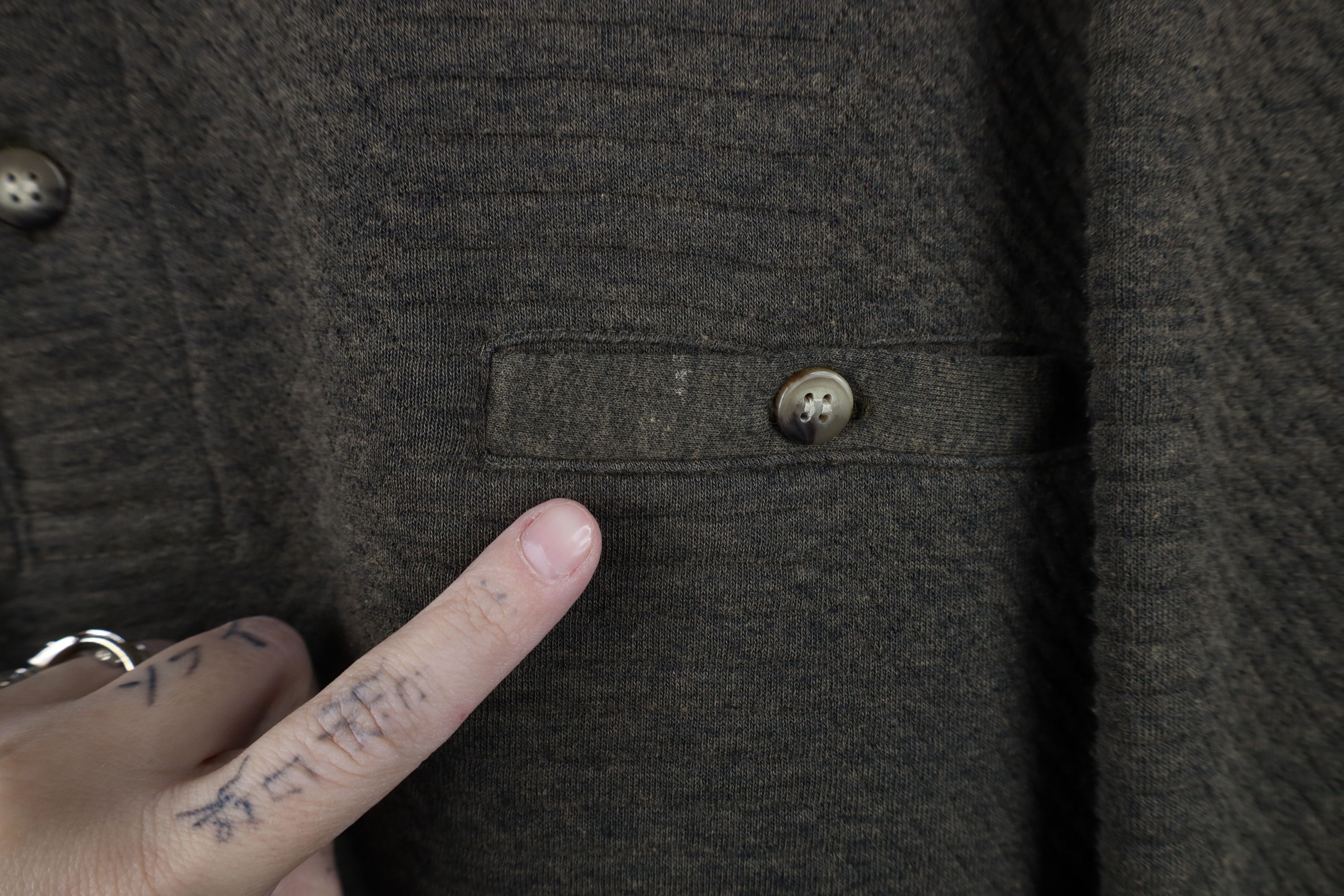 Vintage Vintage 90s Streetwear Textured Knit Collared Pullover Polo Size US L / EU 52-54 / 3 - 4 Thumbnail