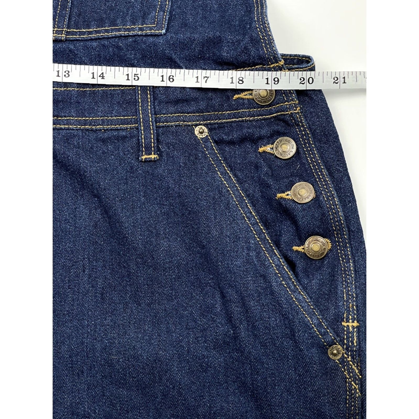 Chaps VINTAGE Chaps Ralph Lauren Denim Overalls Jeans 90s Blue Adult Large Regular Fit Size US 38 / EU 54 - 7 Thumbnail