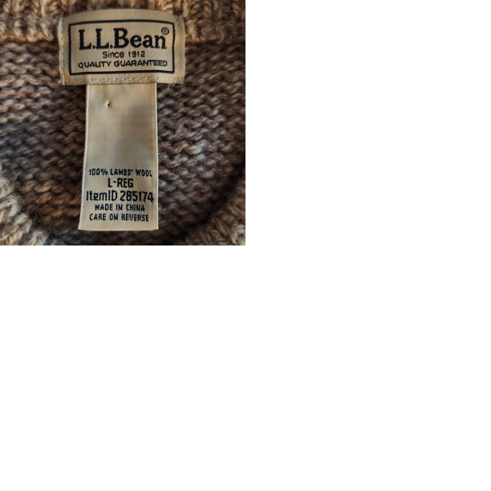 Vintage LL Bean 100% Lambswool Henley Sweater Mens Large Tan Knit Knit Beige Wool Button Long Sleeve Casual Fall Winter Classic Mens Regular Size L Size US L / EU 52-54 / 3 - 9 Thumbnail