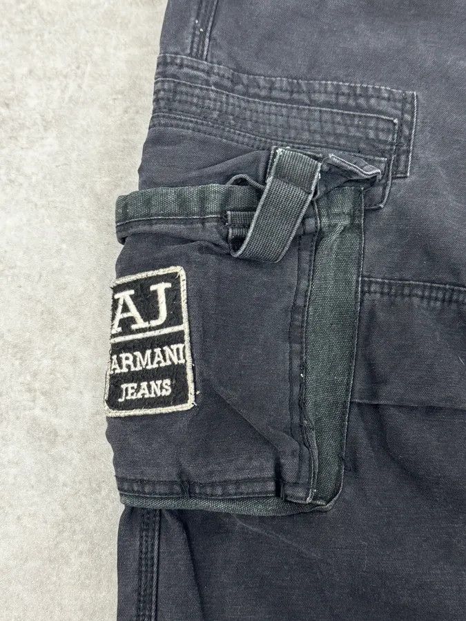 2000s Armani Black Cargo Pants