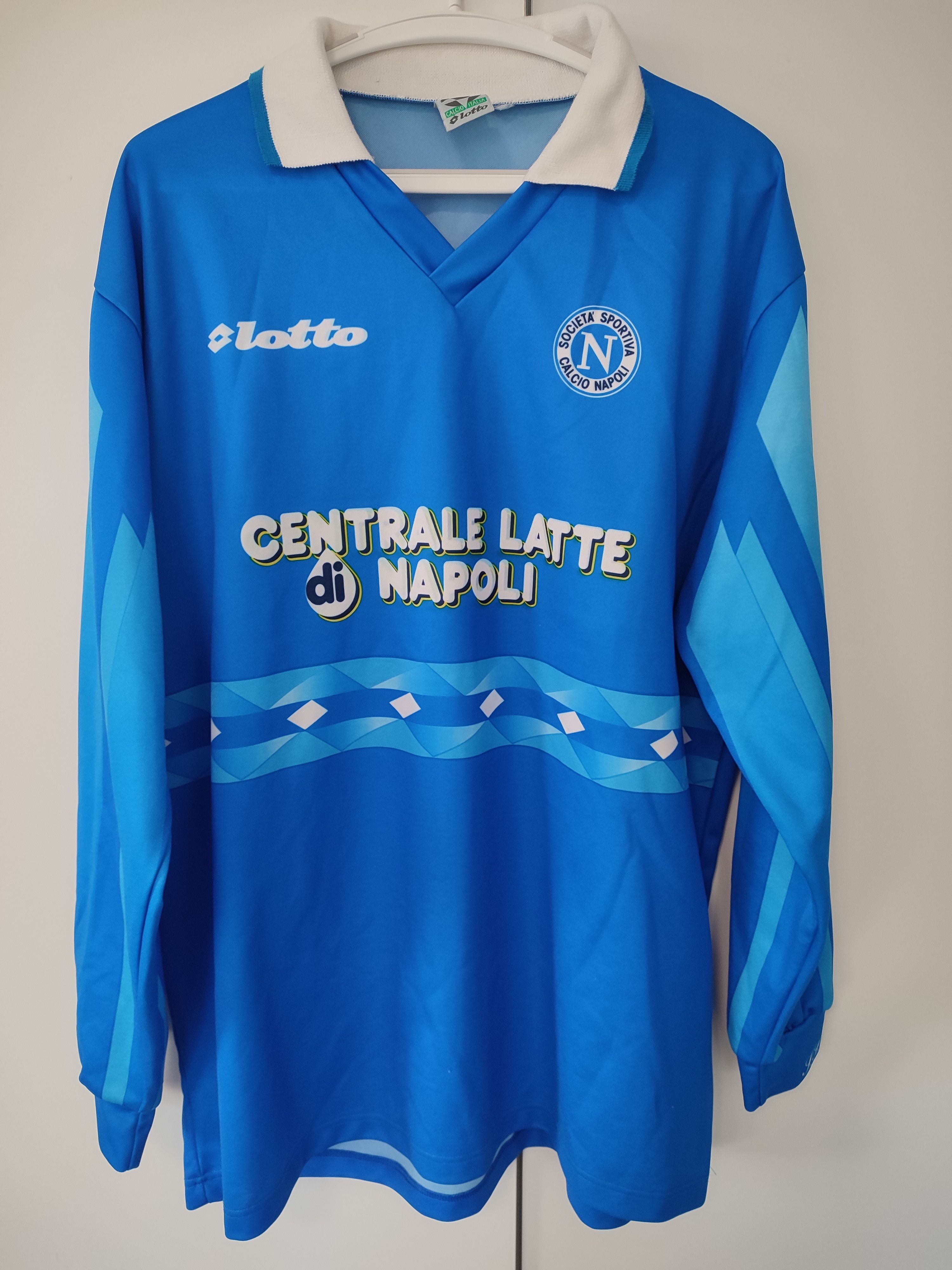 Lotto Sport Vintage Lotto SSC NAPOLI 1996-1997 Long Sleeve Home FOOTBALL Size US L / EU 52-54 / 3 - 2 Thumbnail