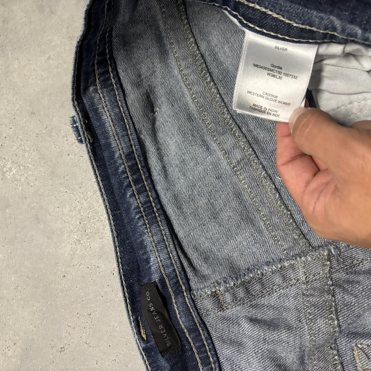 Japanese Brand × Vintage Crazy Vintage Y2K/2000s Baggy Grunge Dark Wash Skater Denim Jeans! Size US 38 / EU 54 - 8 Thumbnail
