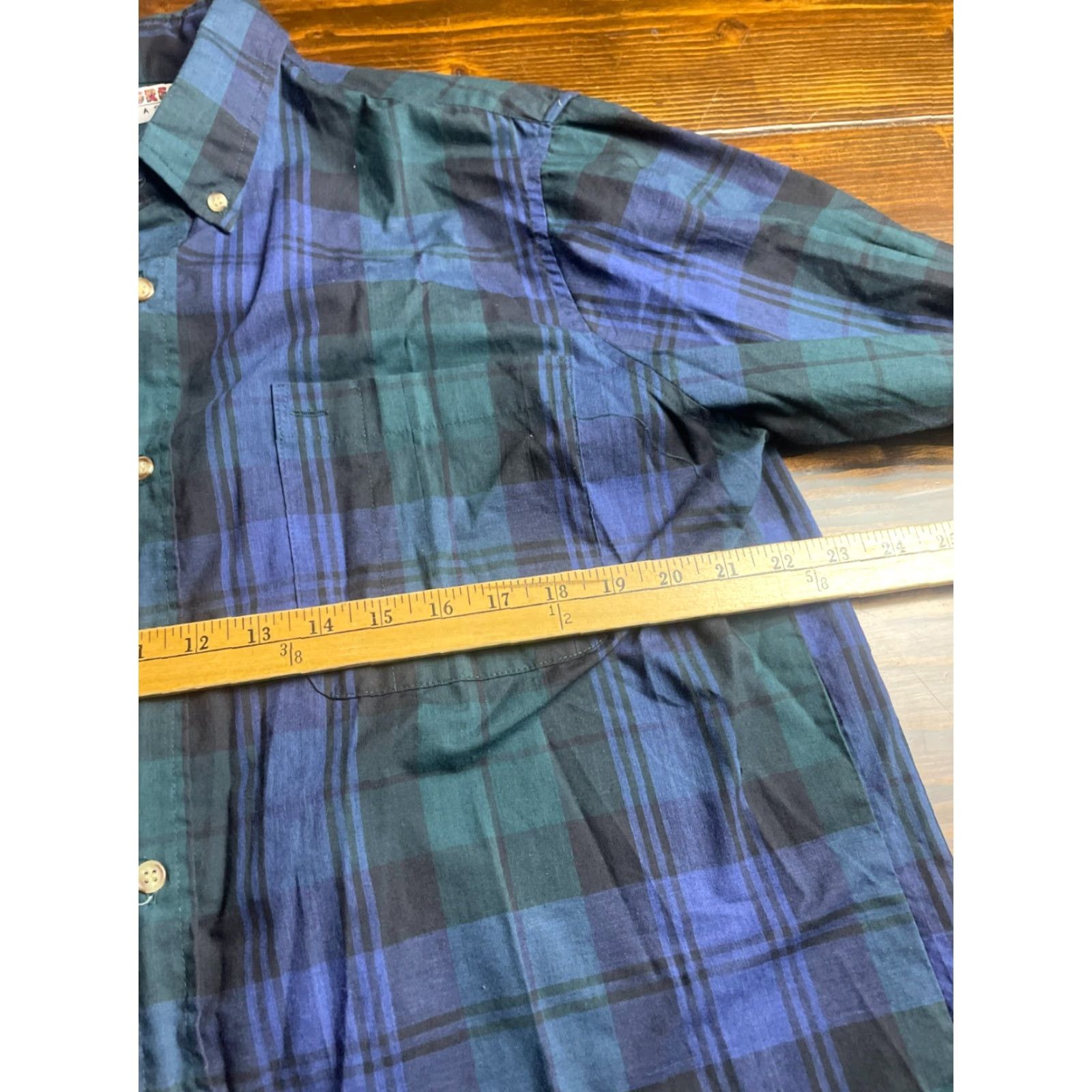 McGregor McGregor Shirt Mens Large Blue Green Plaid Button Up Short Sleeve Vintage (if applicable) Size US L / EU 52-54 / 3 - 5 Thumbnail