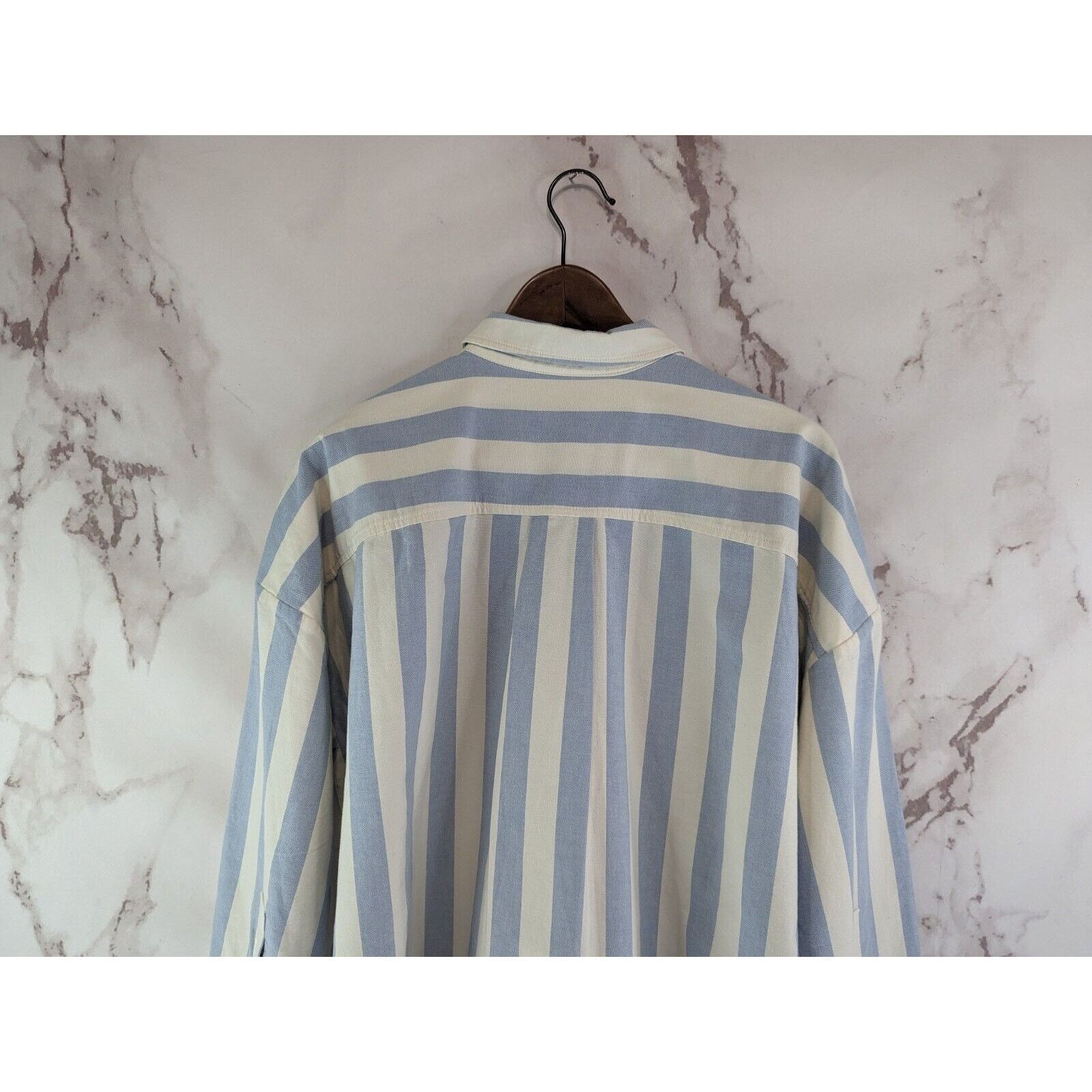 Everlane Everlane Shirt Womens XS Blue Striped Button Boxy Oxford Size XS / US 0-2 / IT 36-38 - 6 Thumbnail