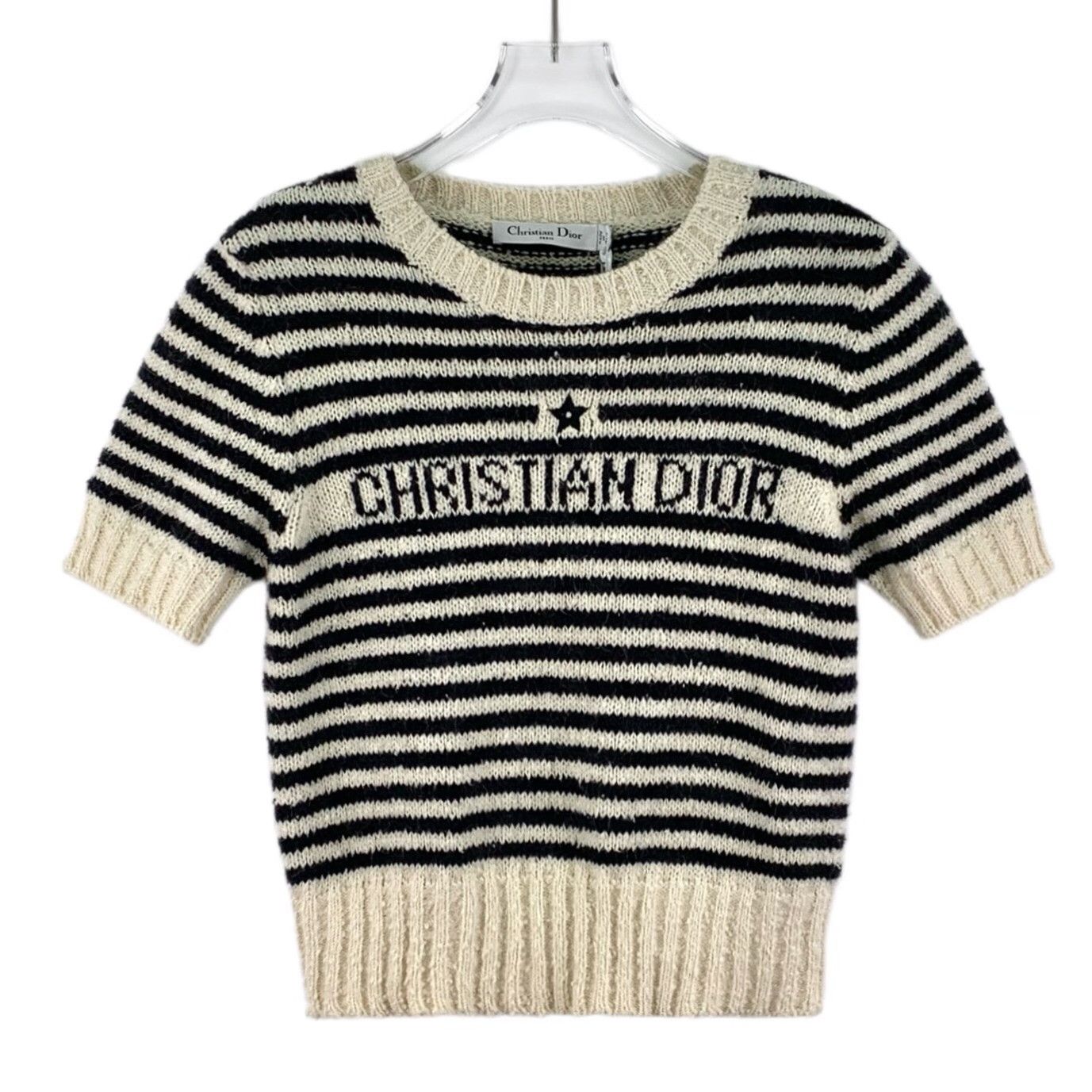Dior Dior Colorblock Stripe Star Cotton Sweater Size S / US 4 / IT 40 - 1 Thumbnail