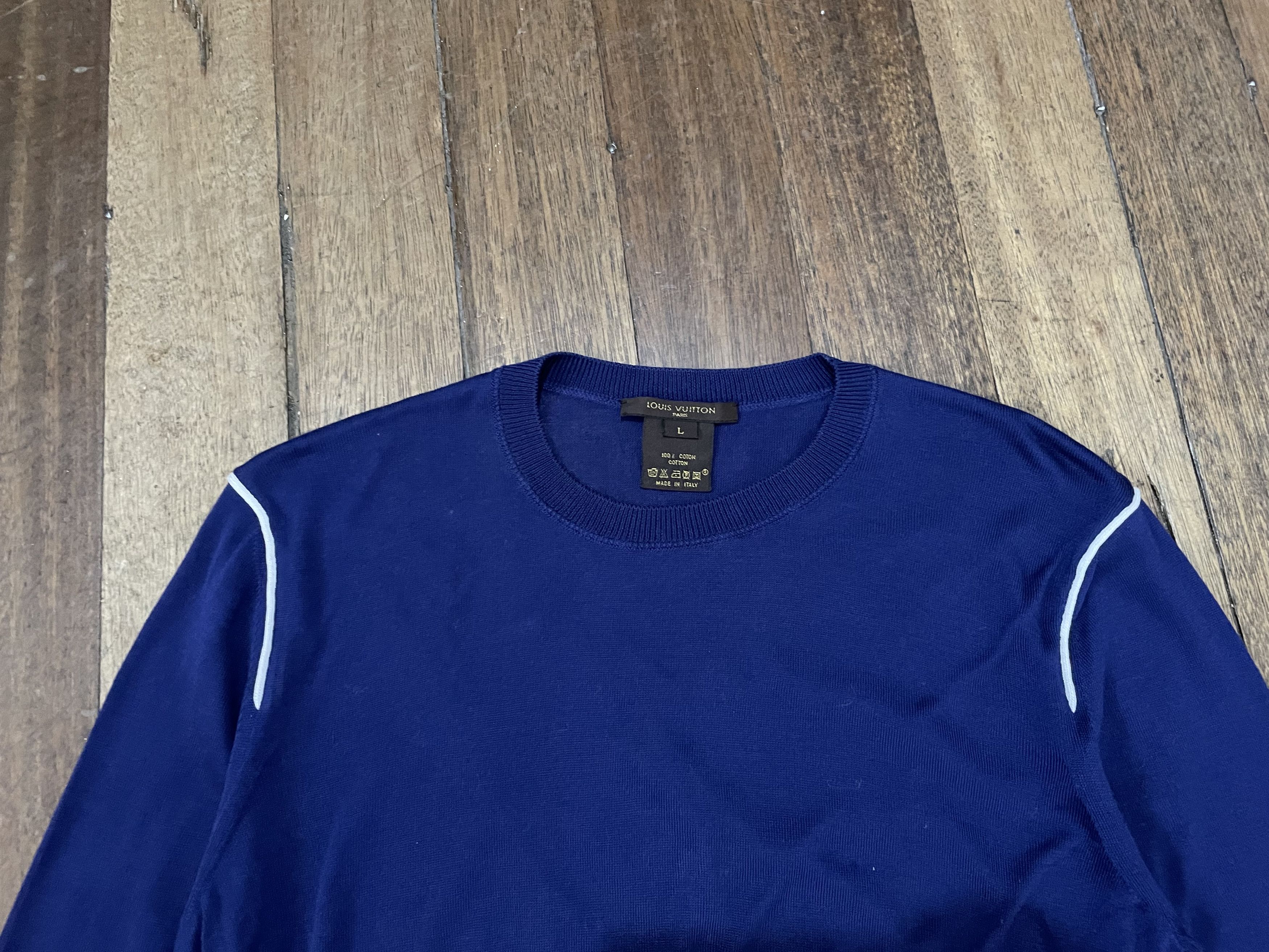 Designer × Louis Vuitton LV Knitted Sweatshirt Size L / US 10 / IT 46 - 4 Thumbnail